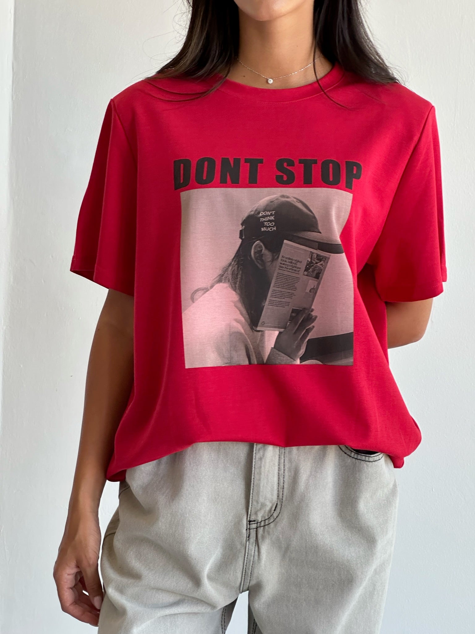 חולצת סלין אדום