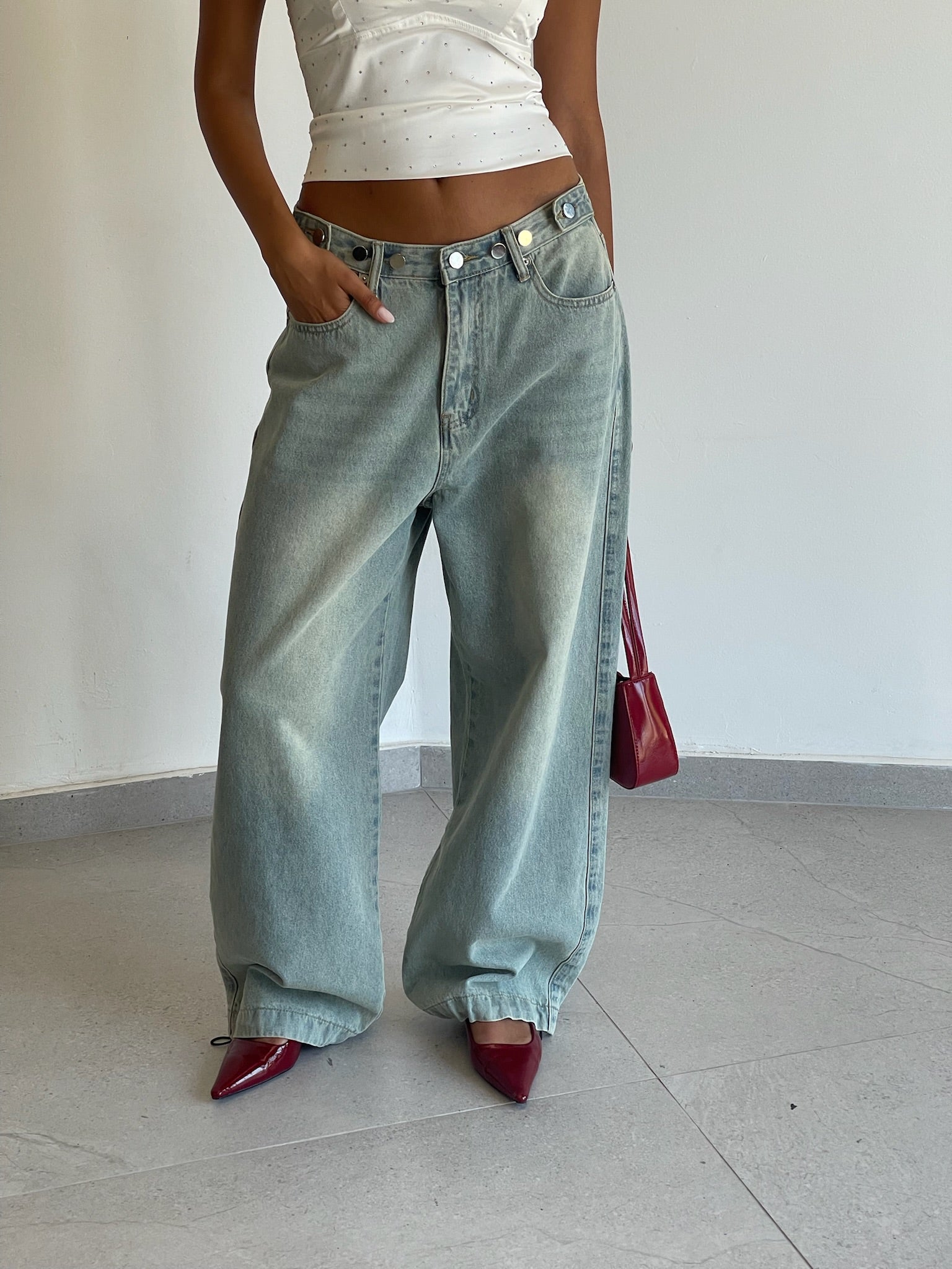 מכנס ג׳ינס ג'וי תכלת