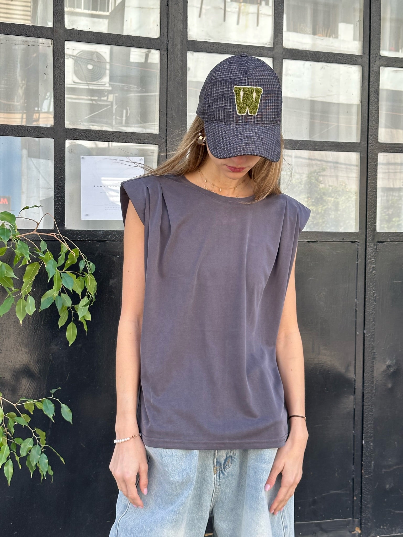 Dark gray fang shirt