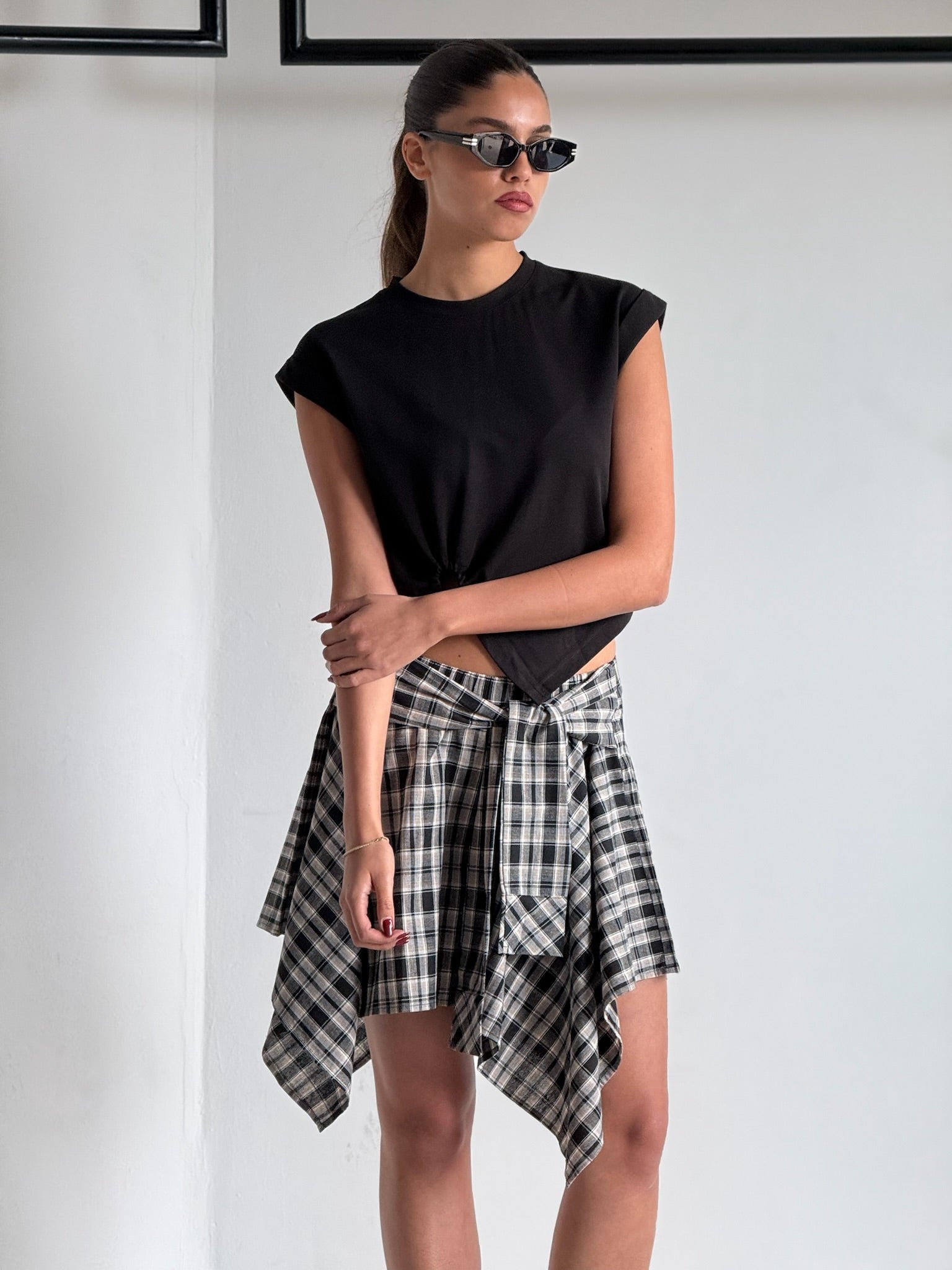 חצאית פרנקי שחור