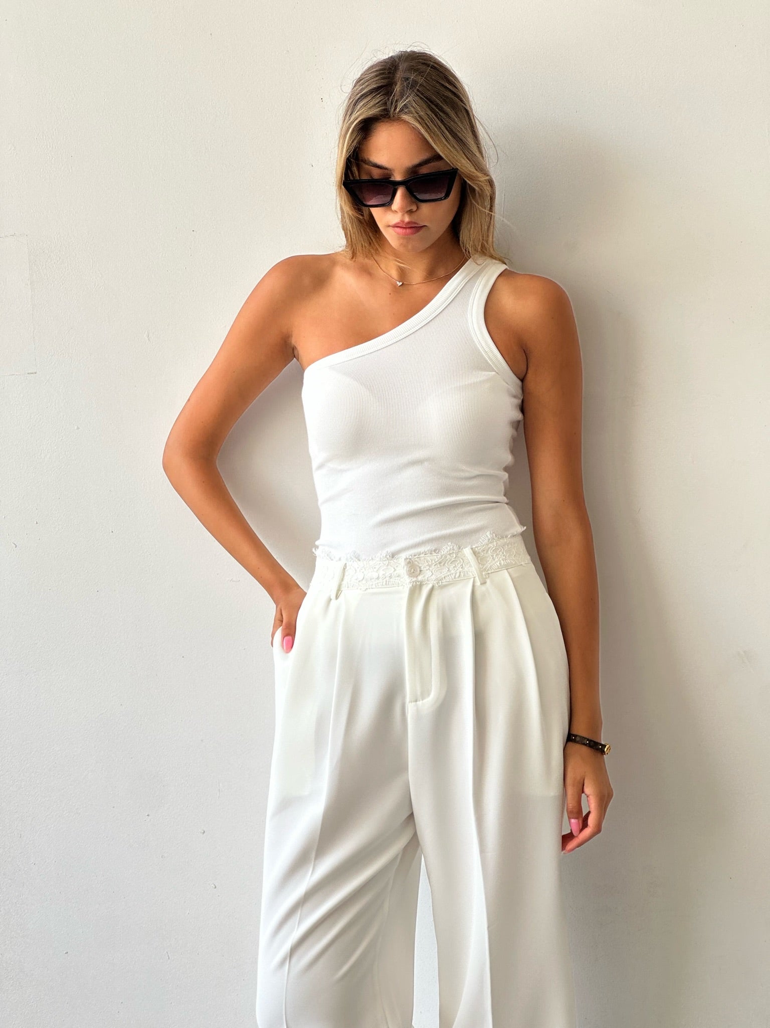 מכנס סופיה לבן