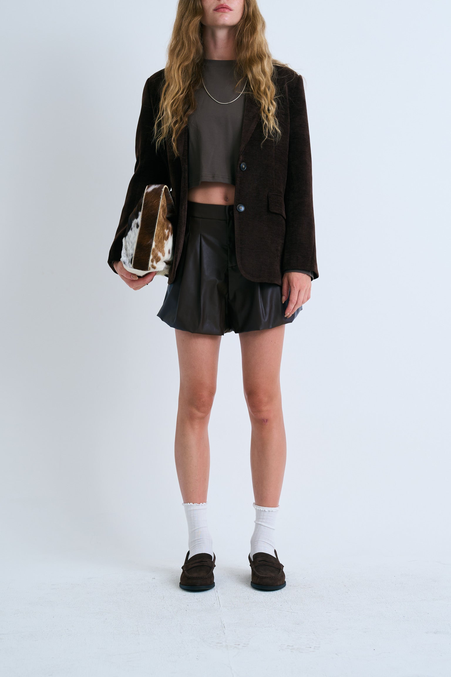 ג׳קט קורן קורדרוי חום