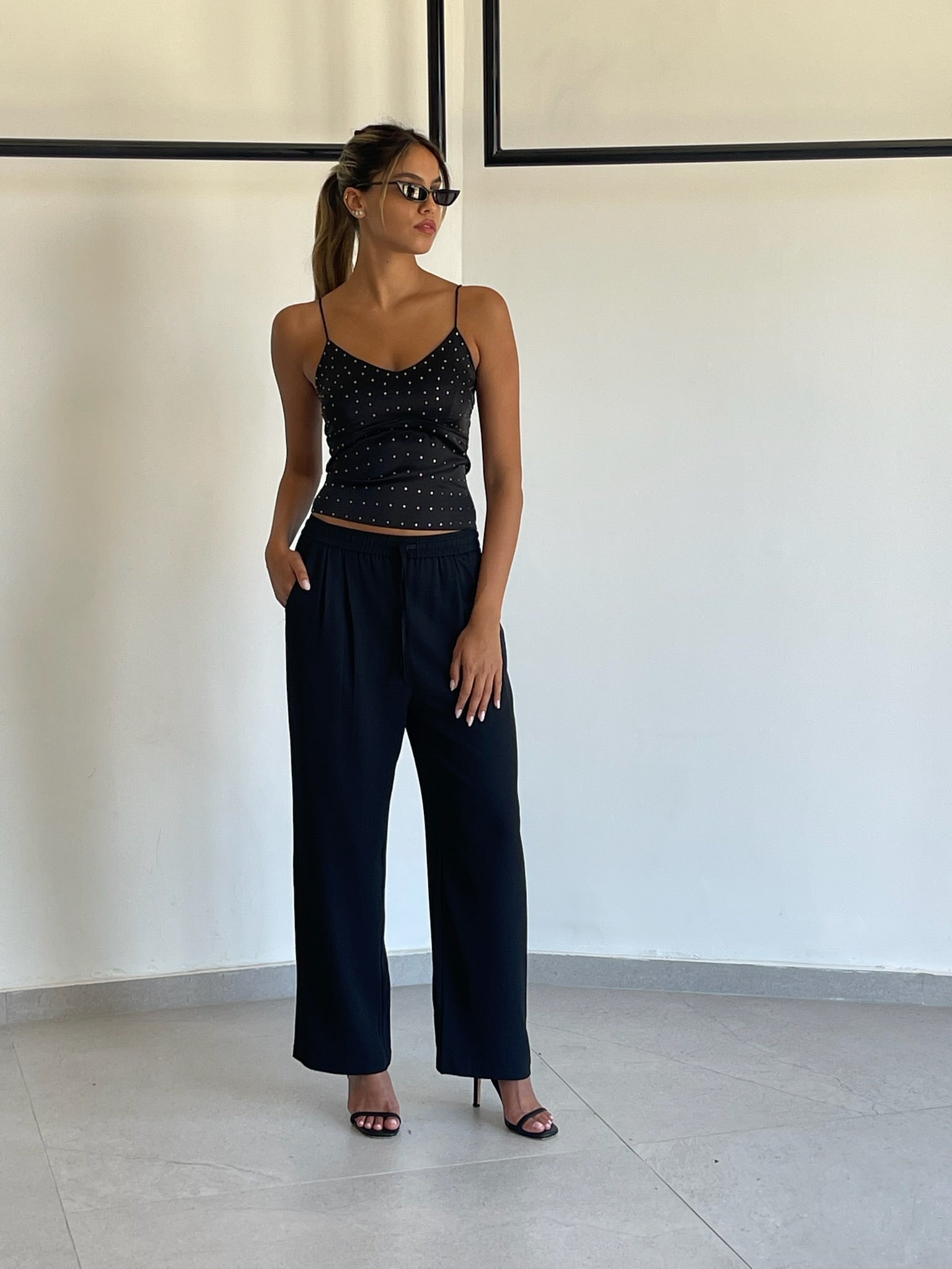 מכנס מיאן שחור