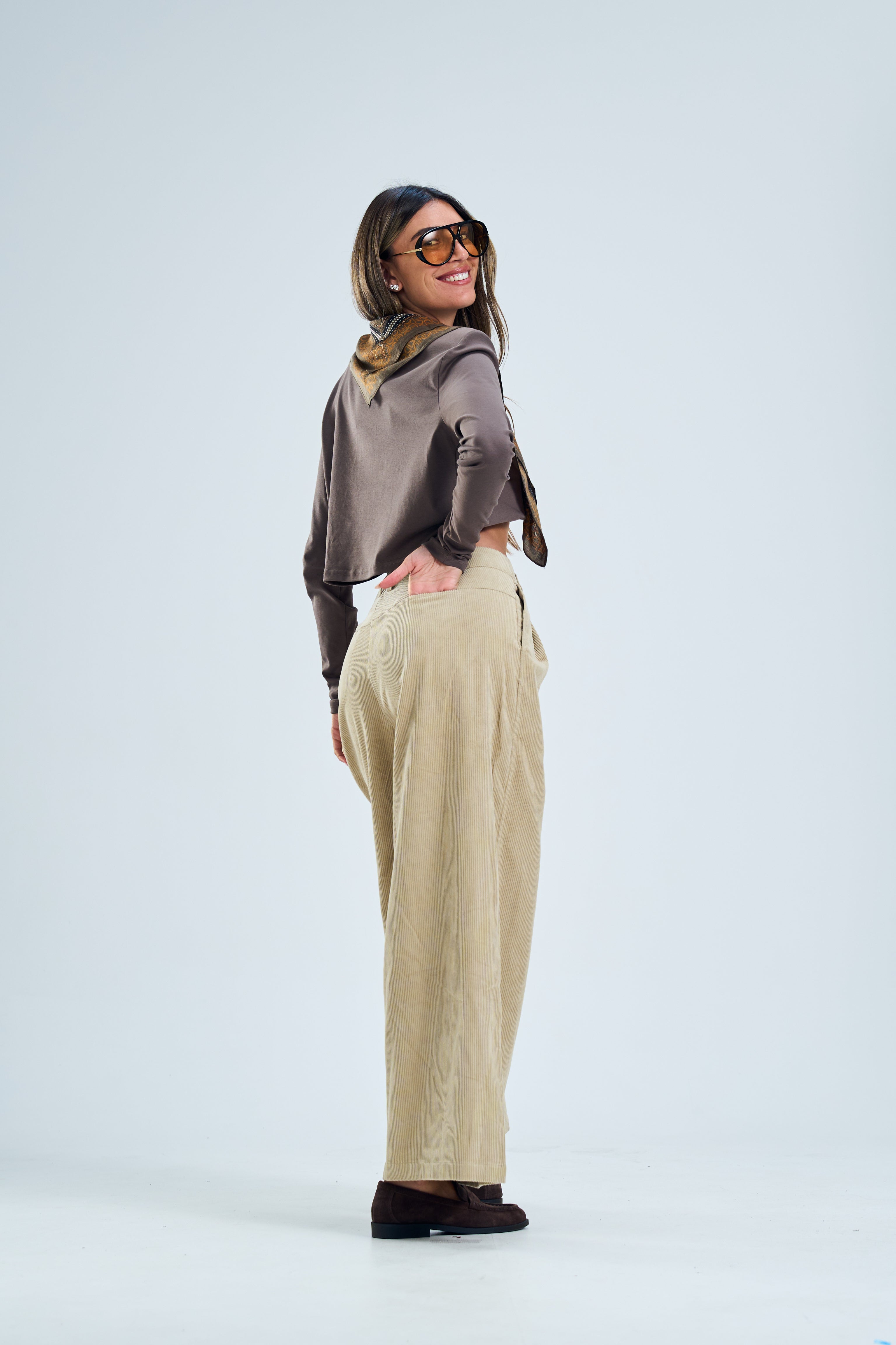 חולצת ביליה חום