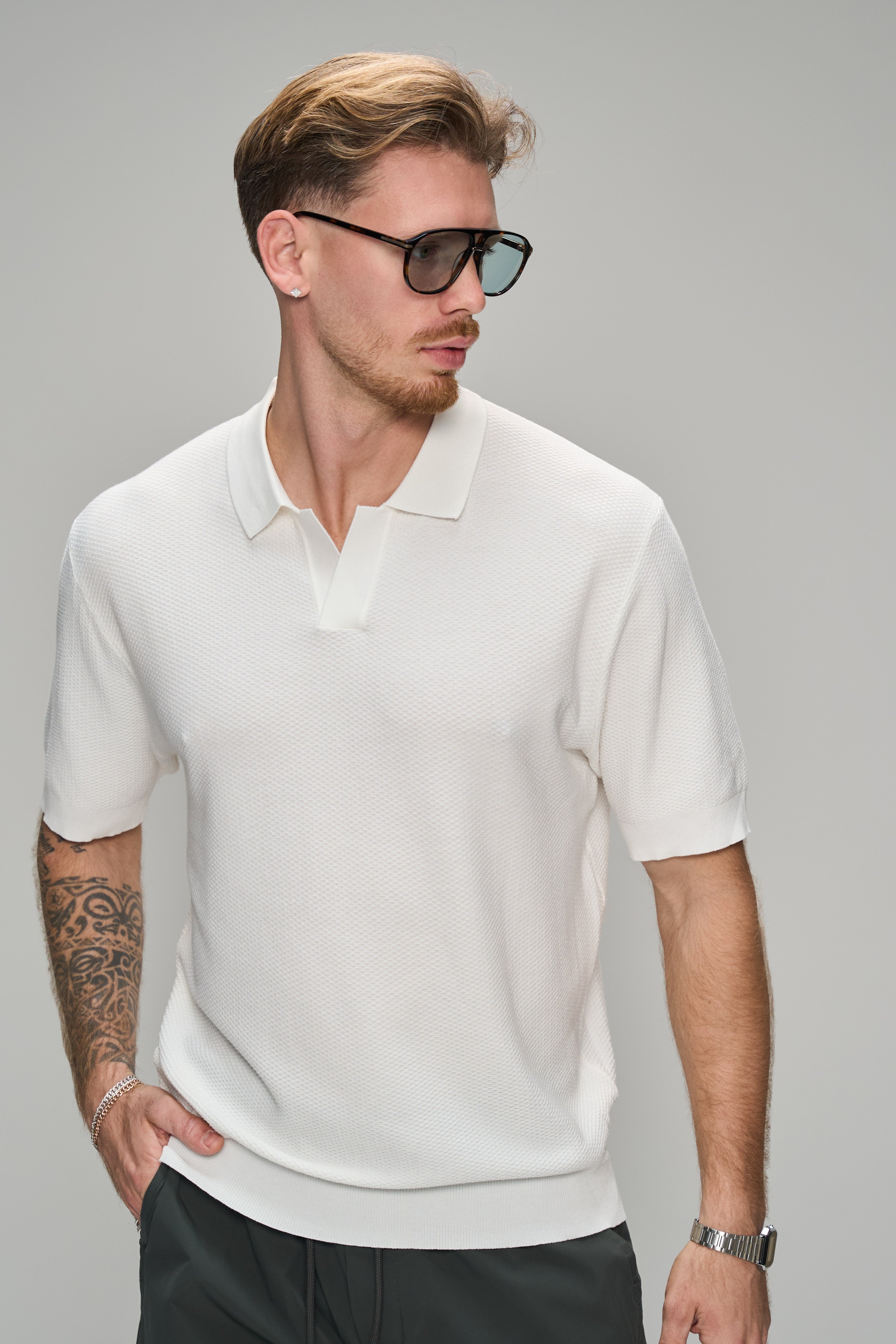 חולצת פול לבן