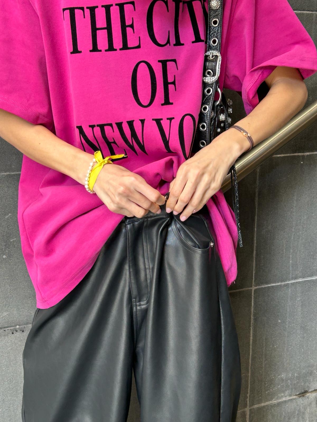 מכנס דמוי עור מייסון שחור