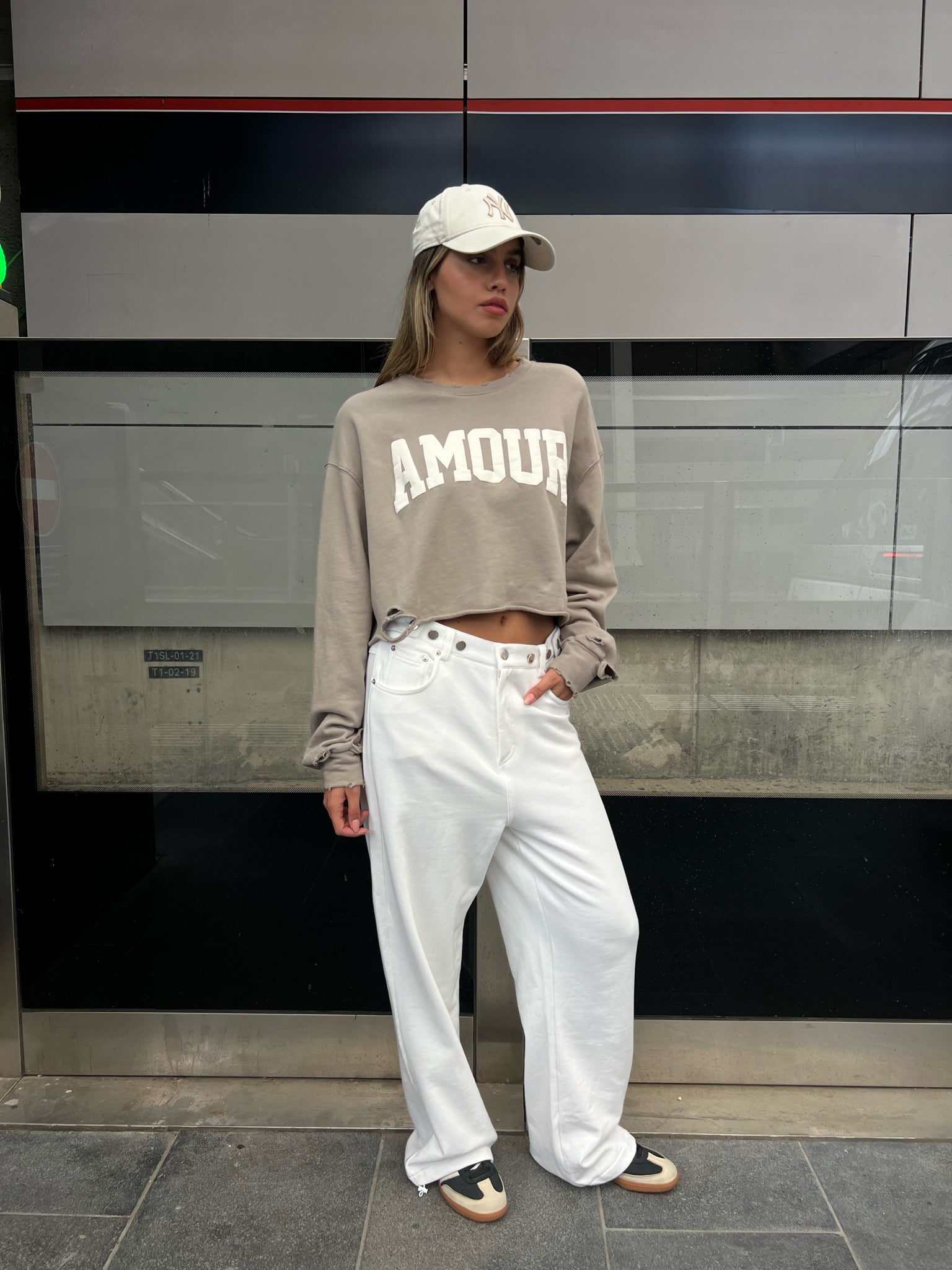 מכנס מיכאל לבן