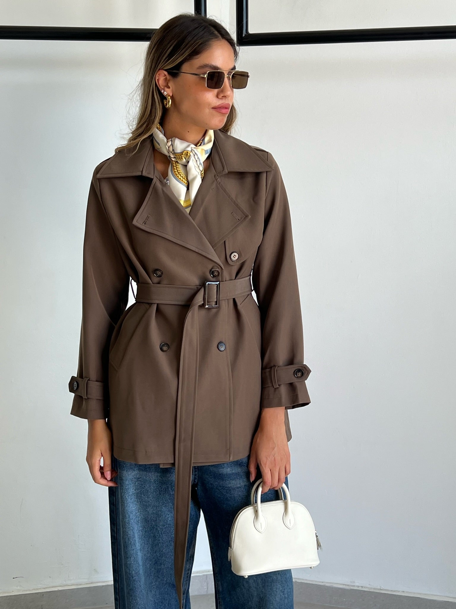 מעיל רומי חום