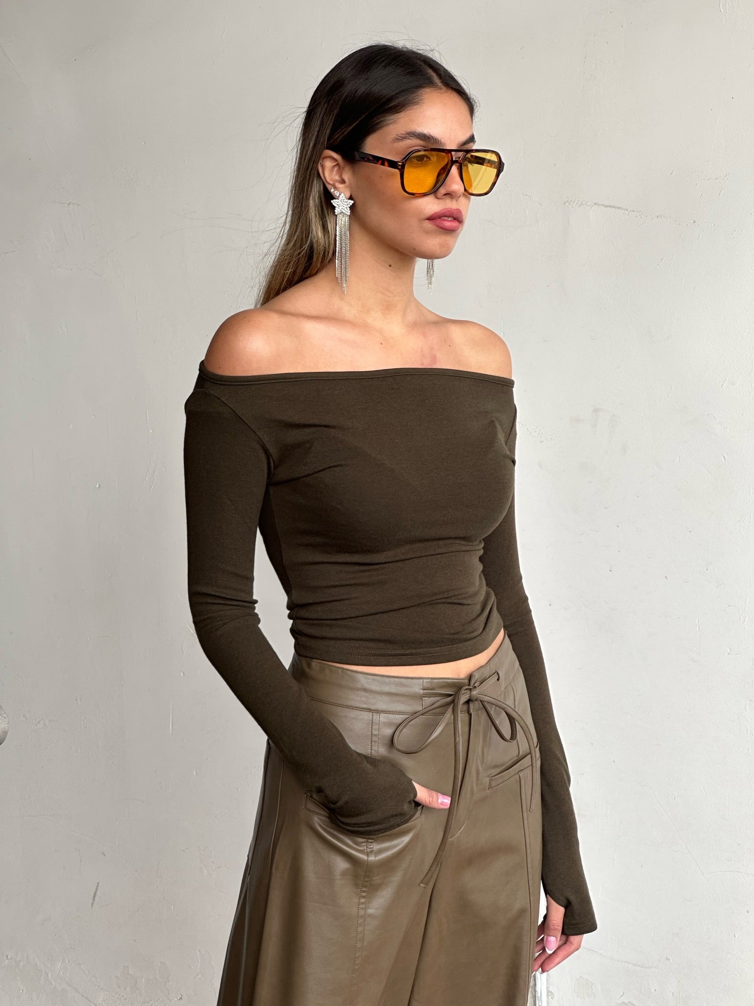 חולצת ריבל זית