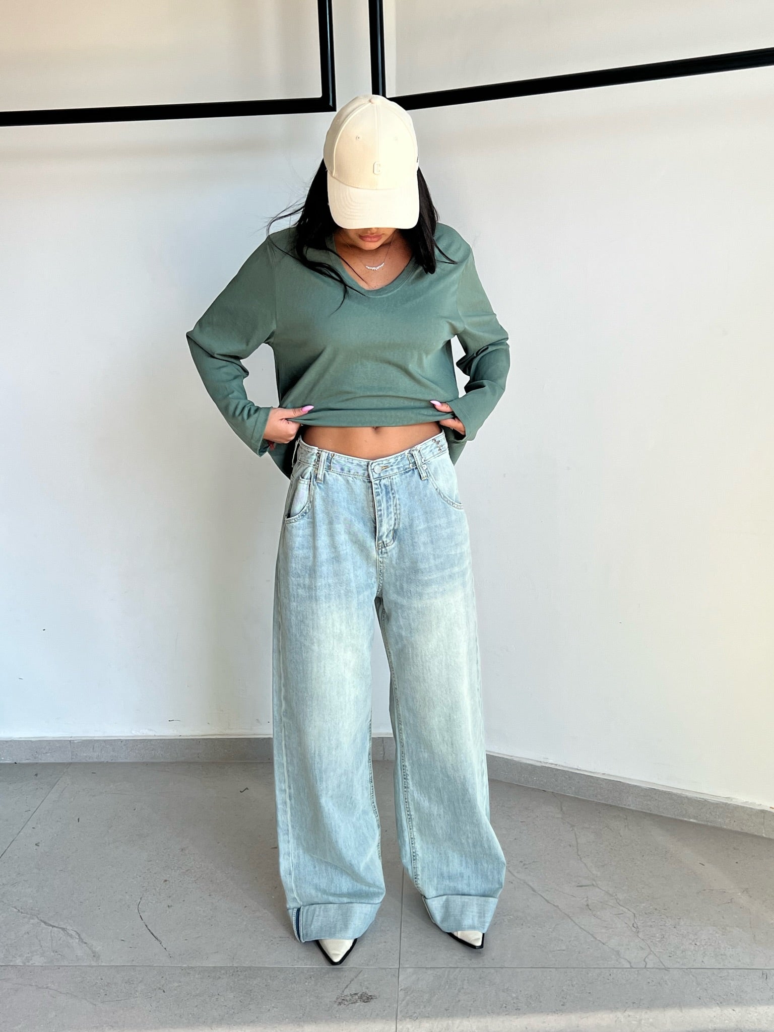 מכנס ג׳ינס עמנואל בהיר