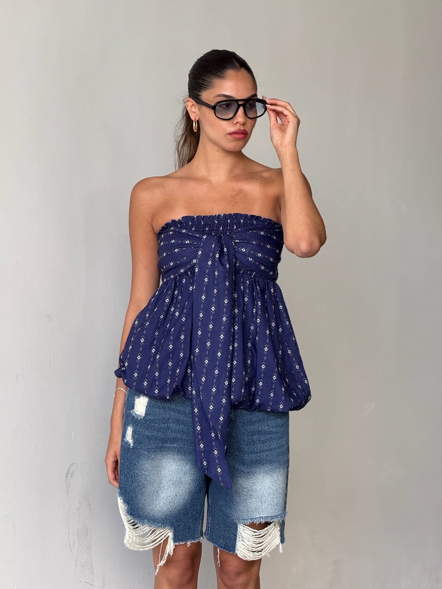 סטרפלס מישל כחול