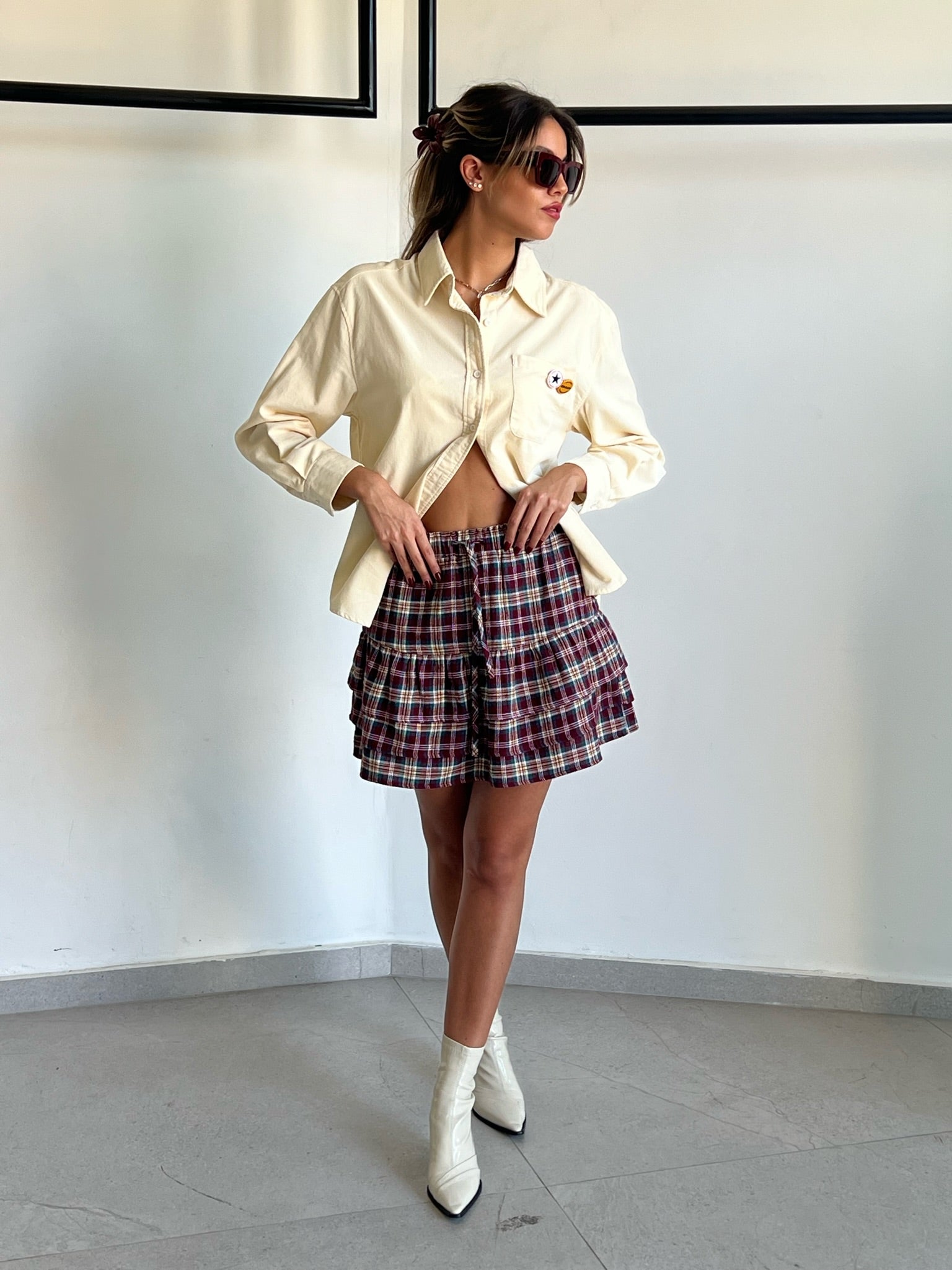 חצאית ליאן אדום