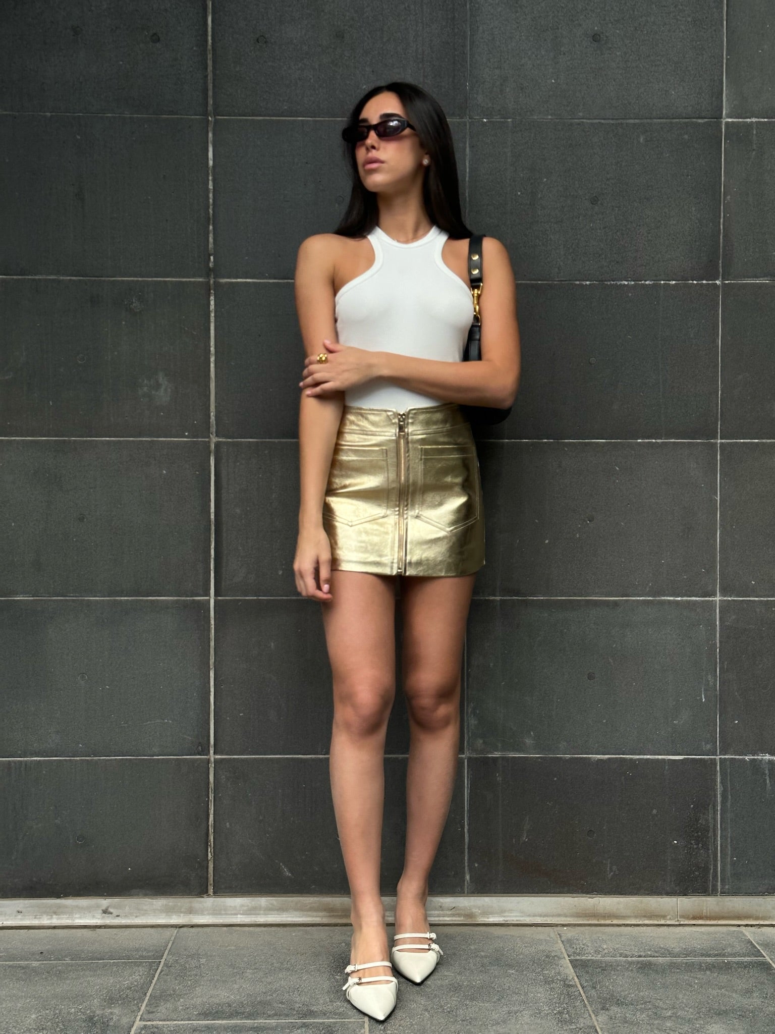 גופיית לני לבן