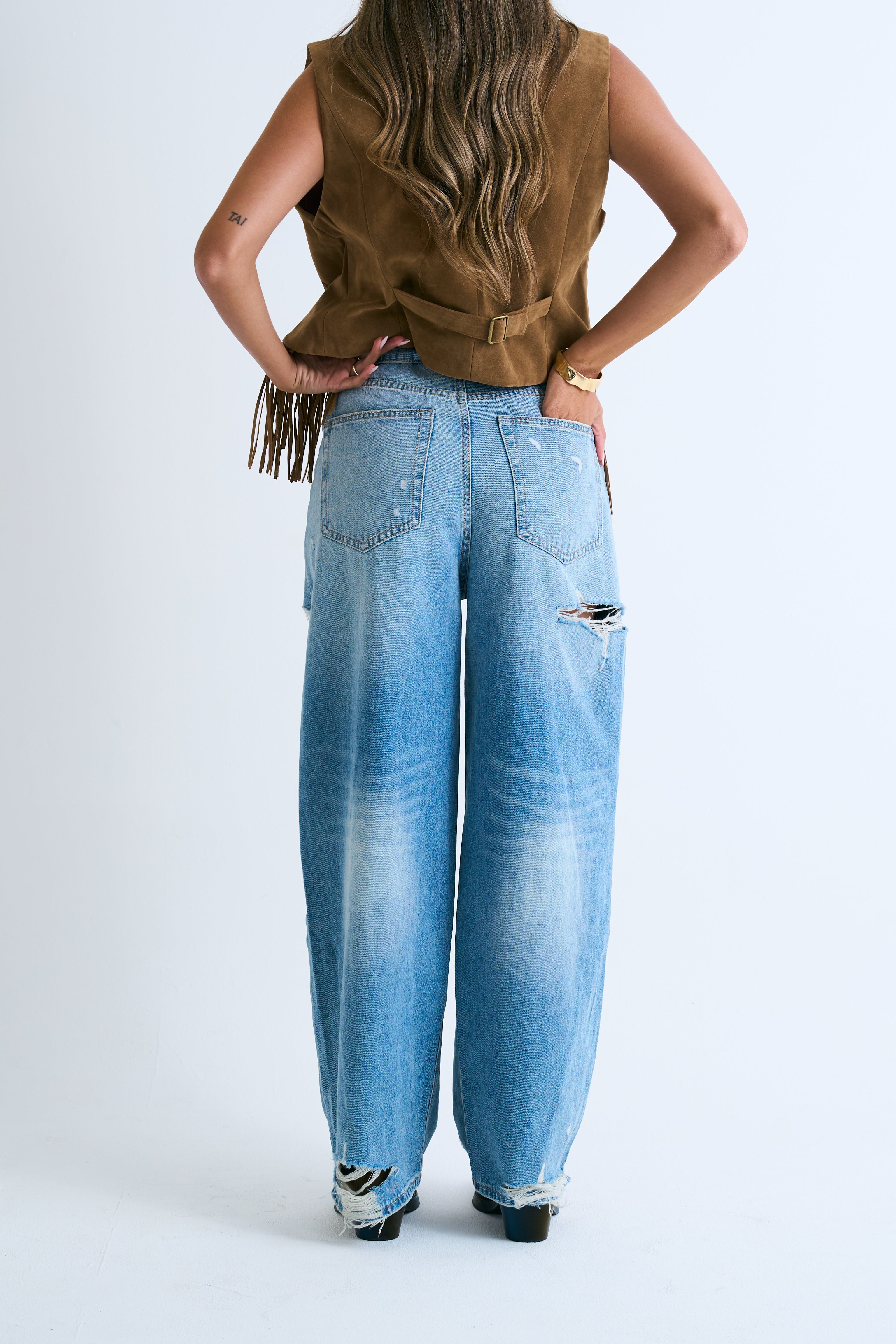 מכנס ג׳ינס שרי בהיר