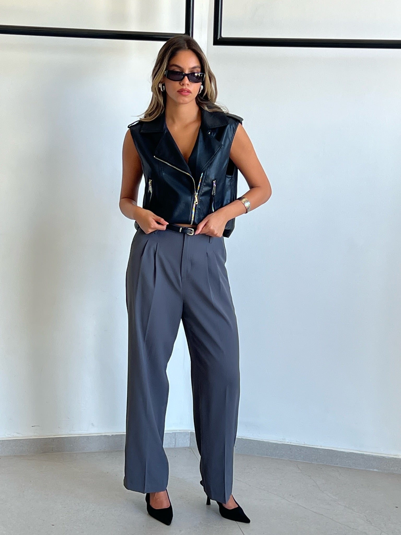 מכנס מילאן אפור