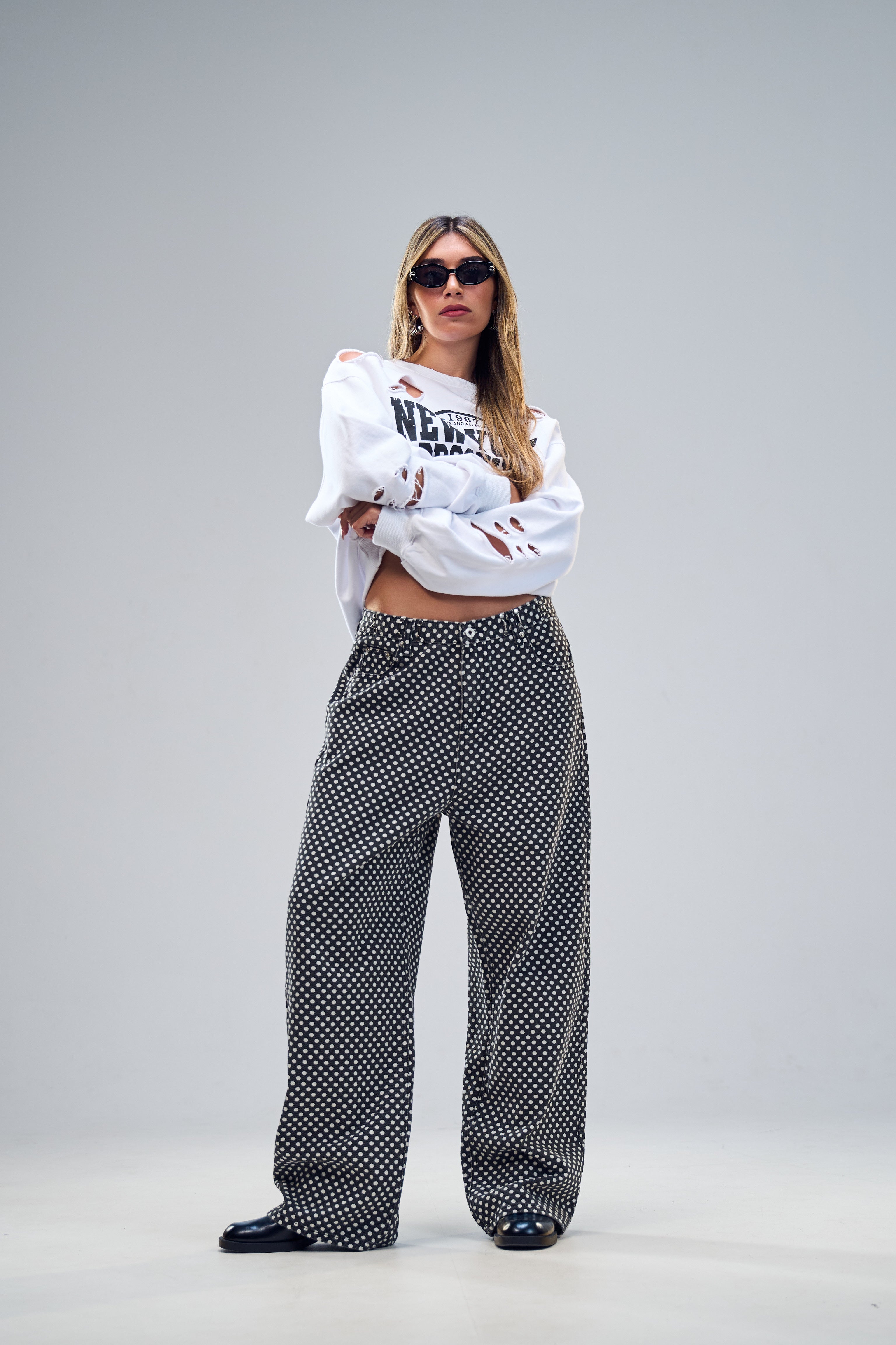 מכנס ג׳ינס אוניל אפור