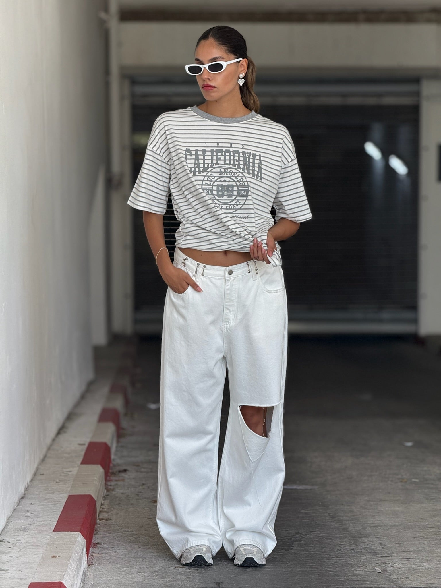 חולצת קאלי אפור