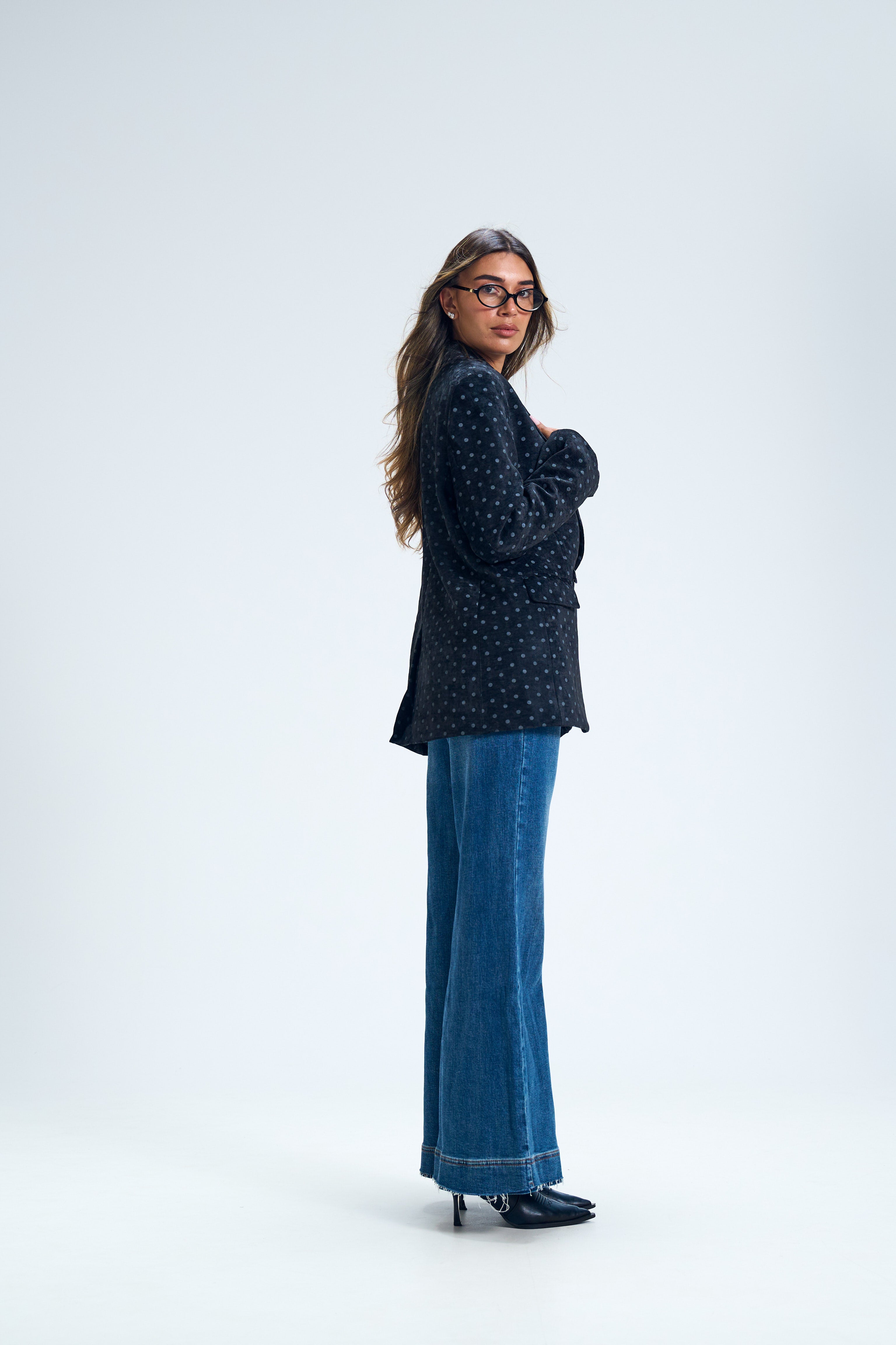 ג׳קט מיי קורדרוי נקודות שחור