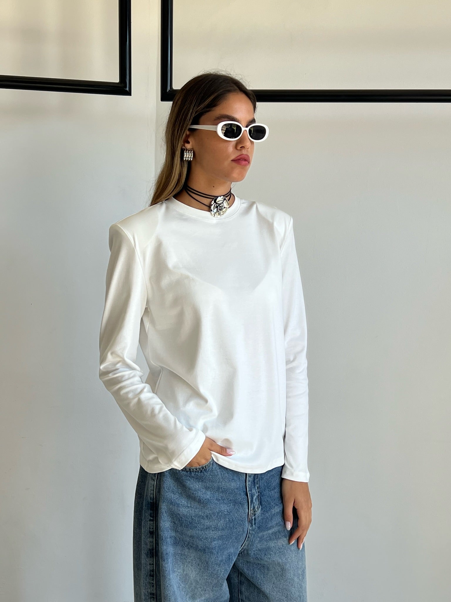 חולצת ליביה לבן