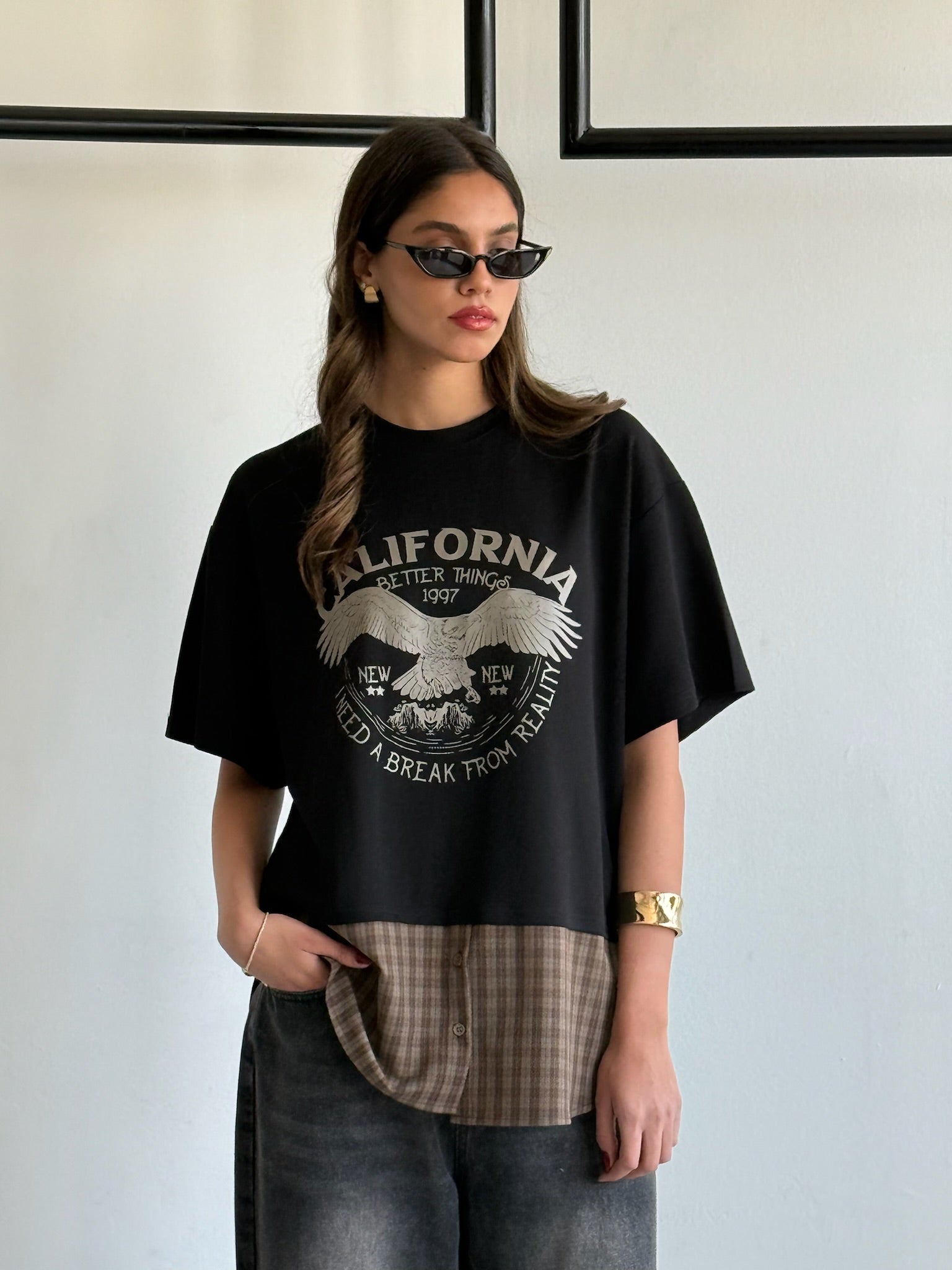 חולצת ליאה שחור