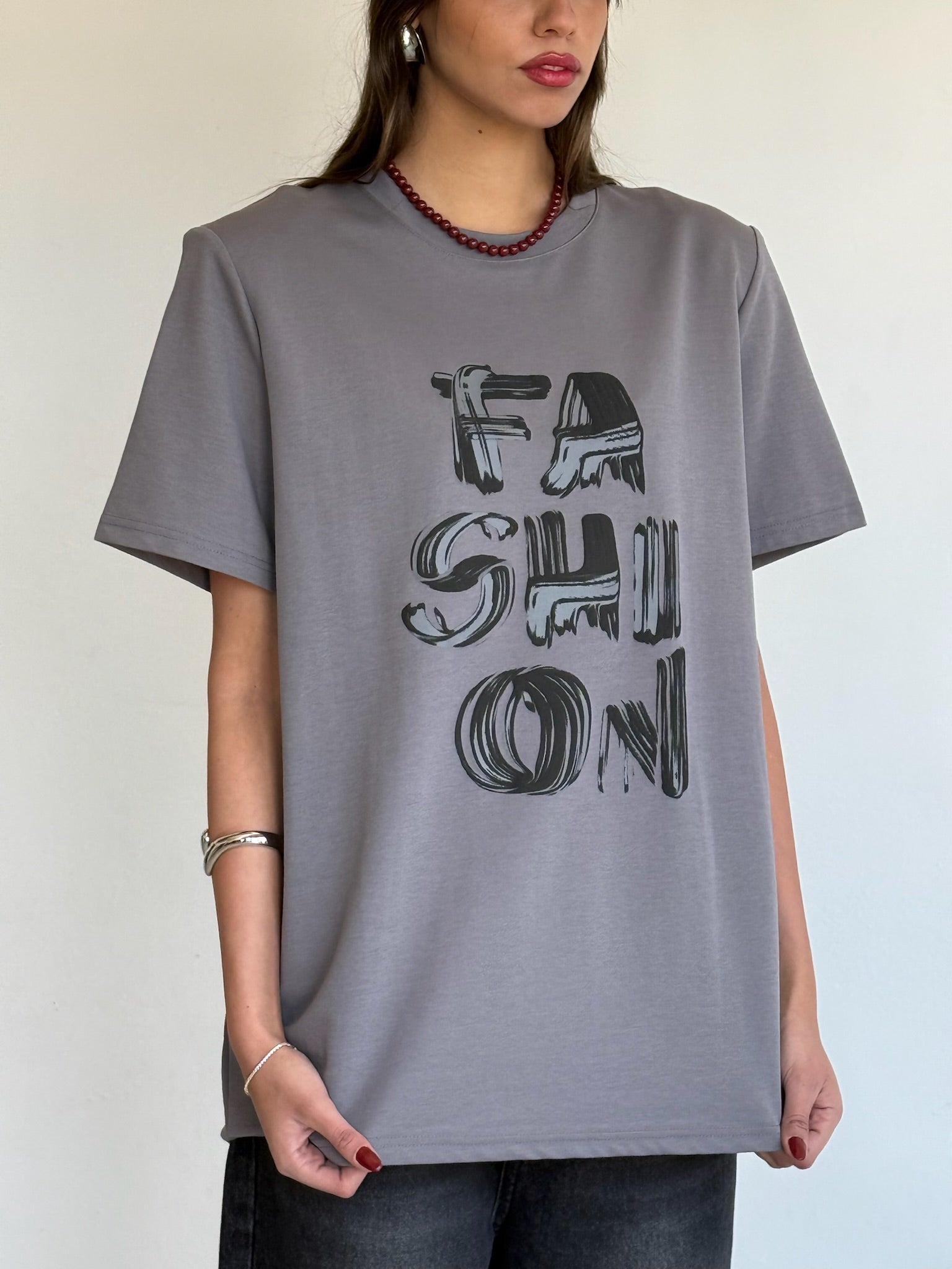 חולצת אדל אפור