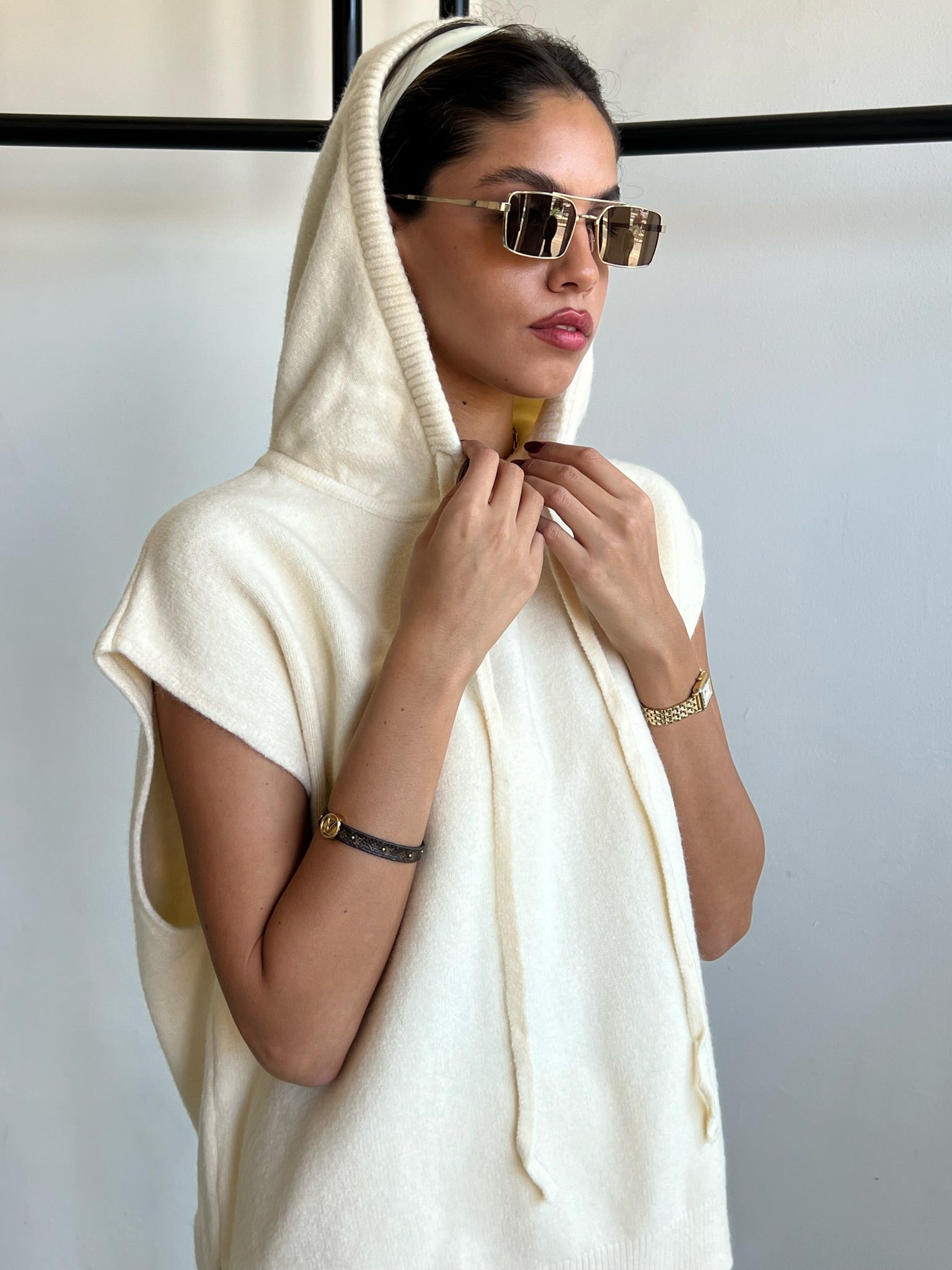 חליפת סריג דוריה שמנת