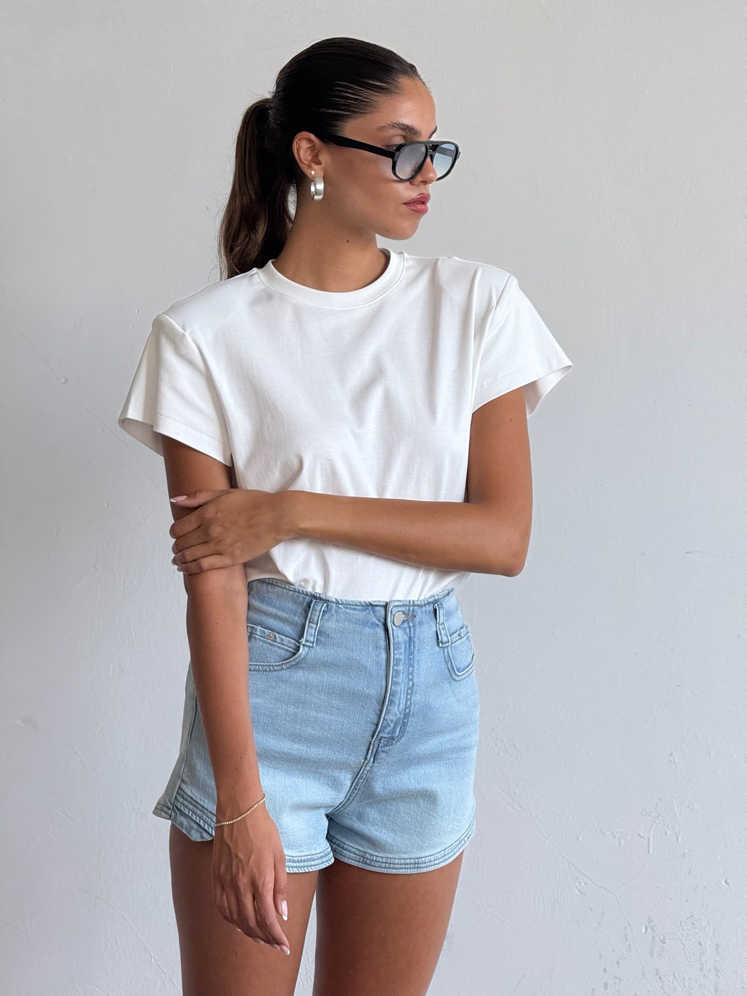 מכנס ג׳ינס מיכאל בהיר