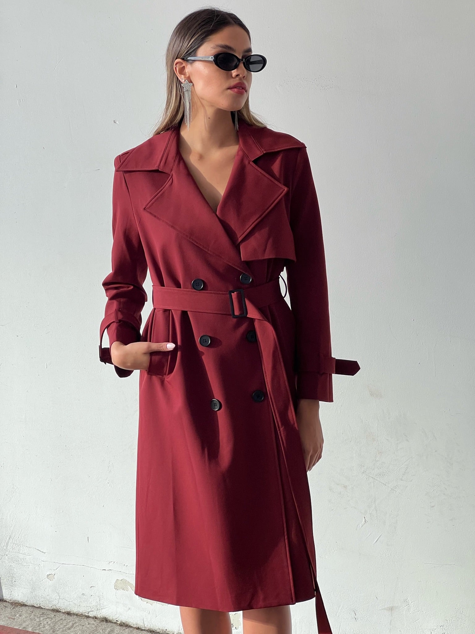 מעיל ניקה בורדו