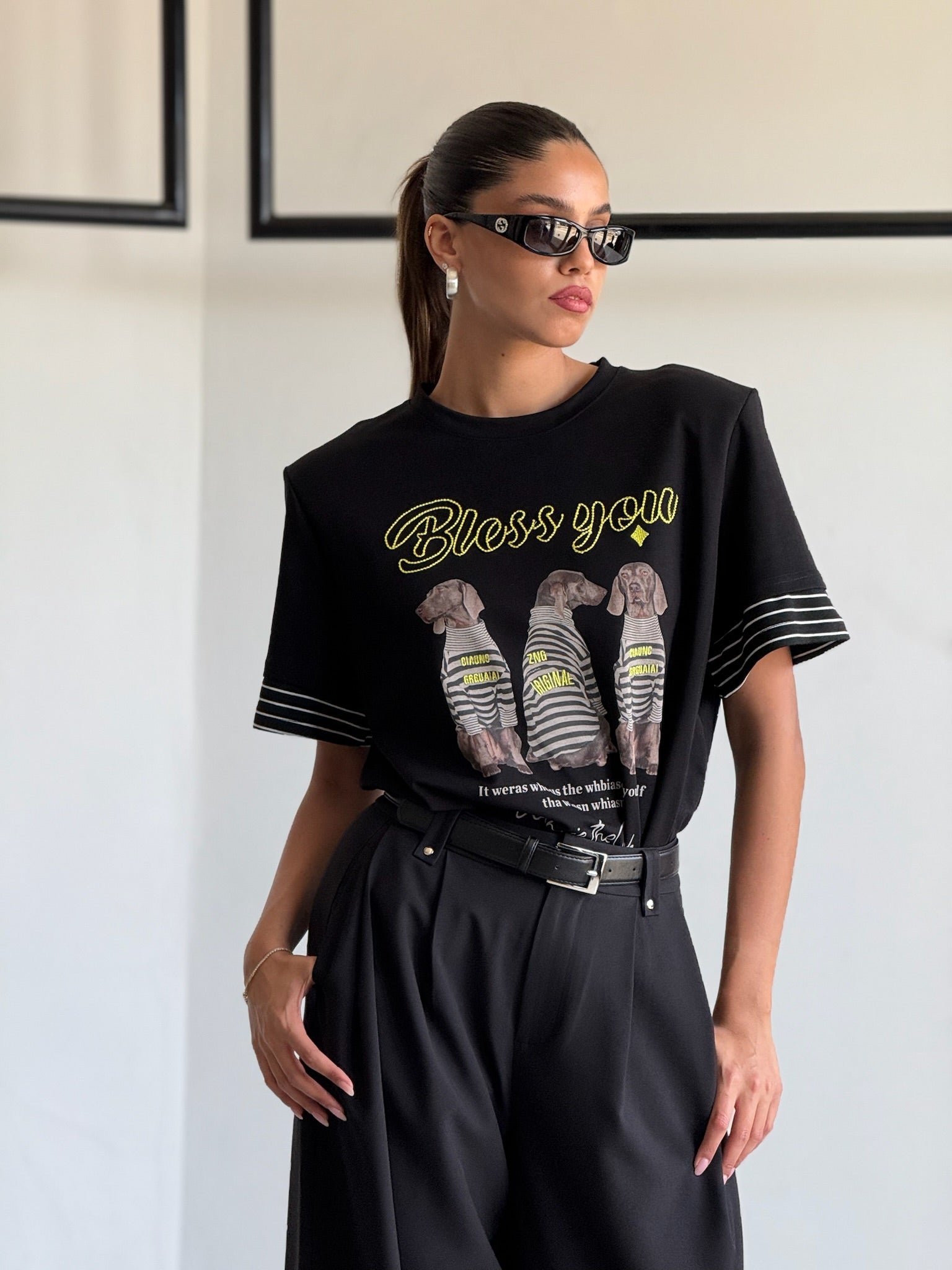 חולצת מיתר שחור