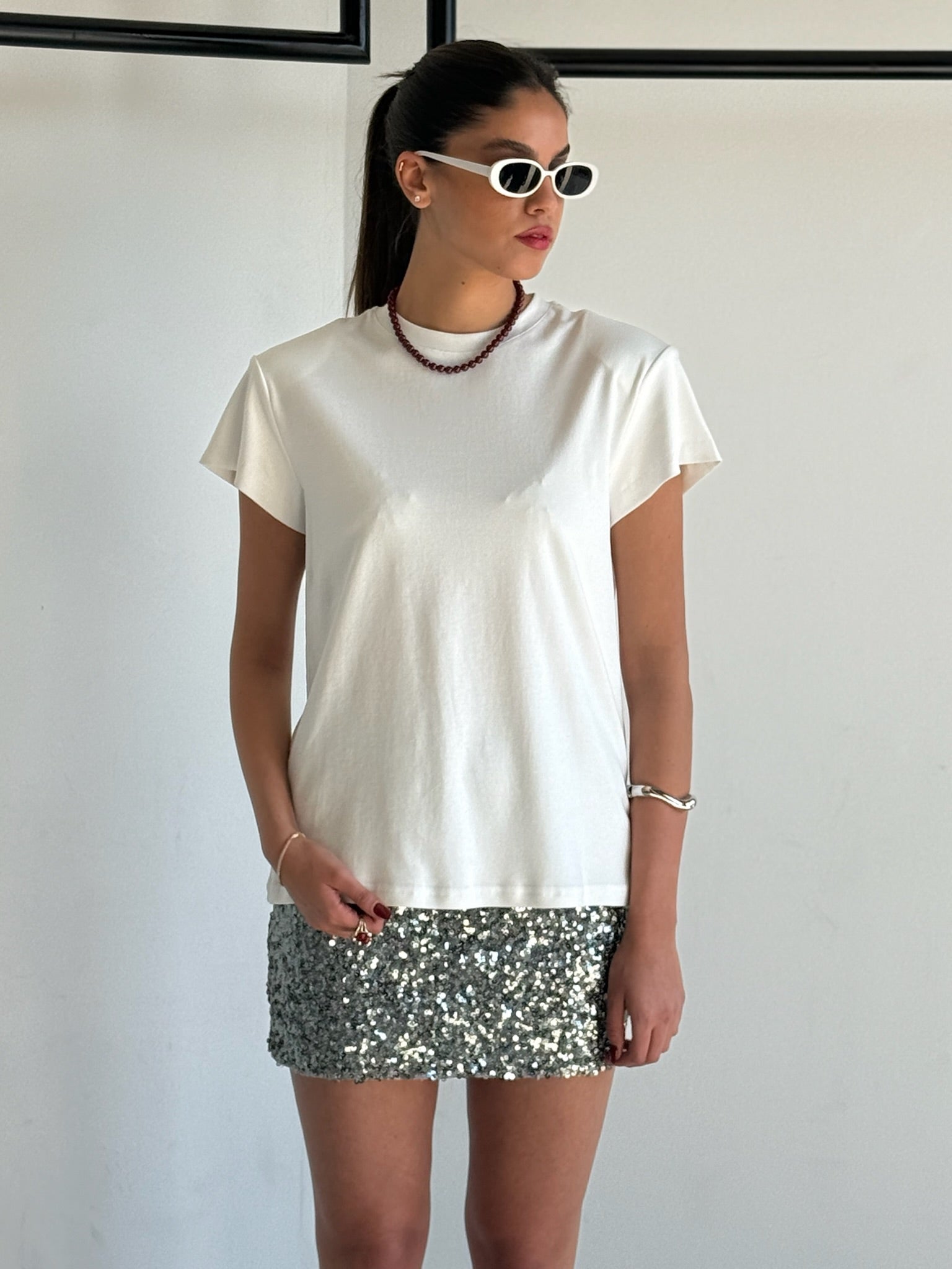 חולצת ליבי לבן