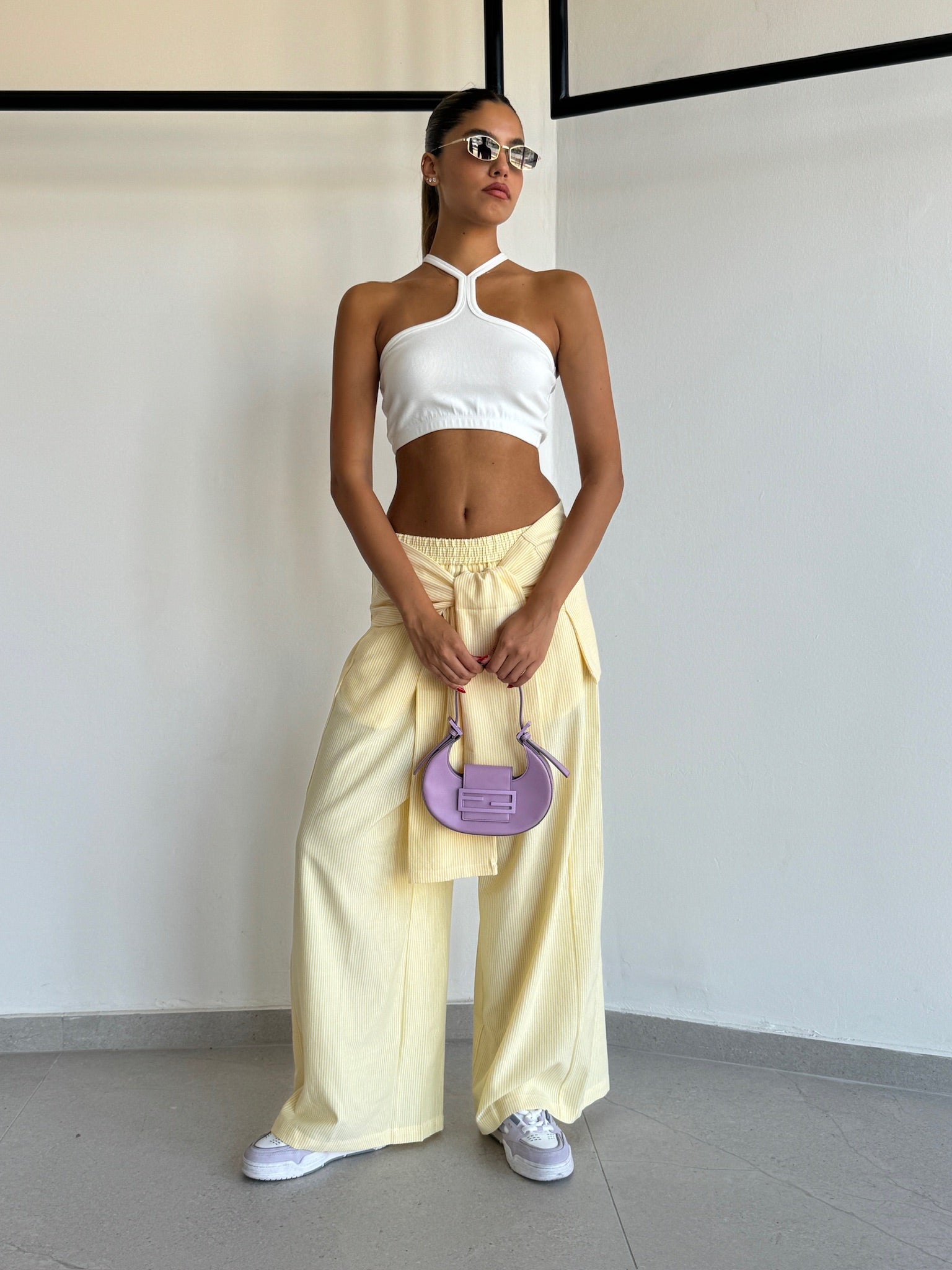 גופיית ג׳וי לבן