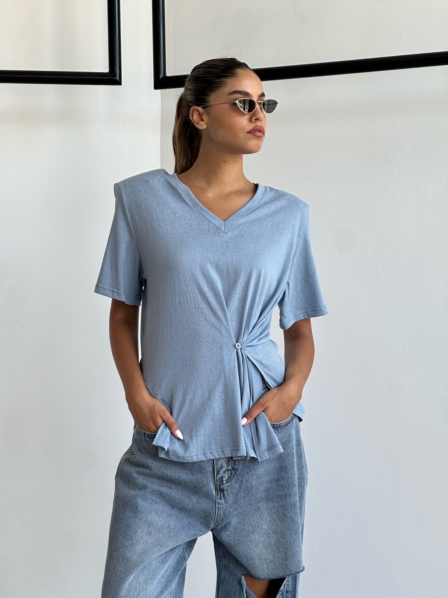 חולצת מיקי ג׳ינס