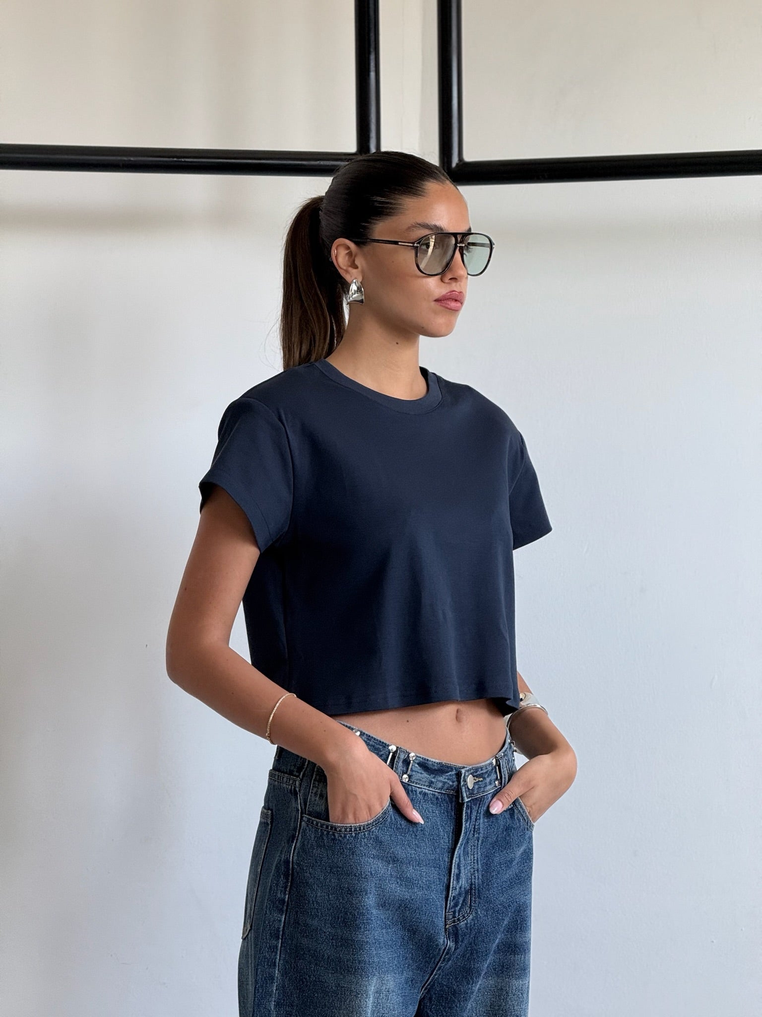 חולצת בילי כחול