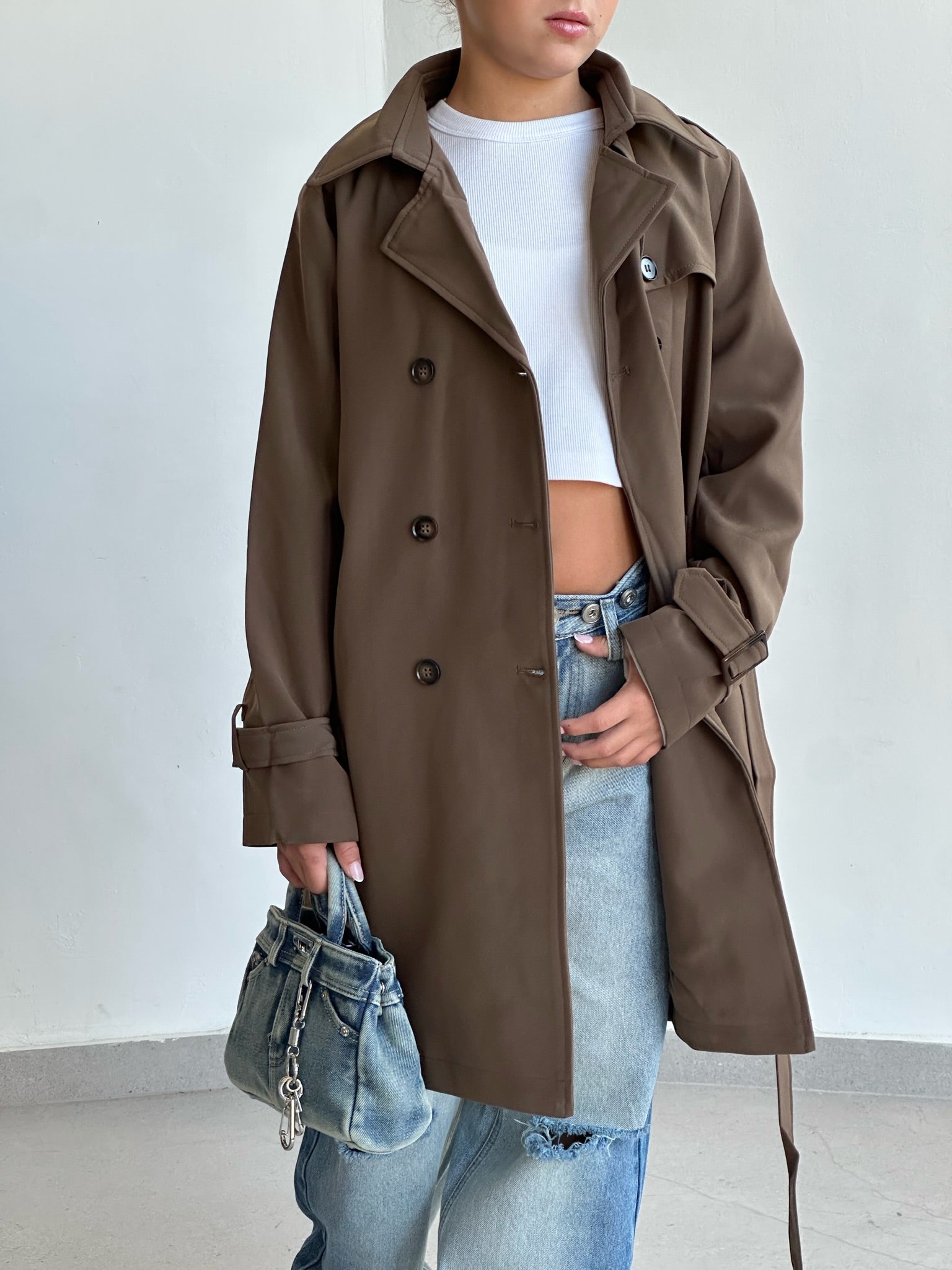 מעיל אלואיז חום