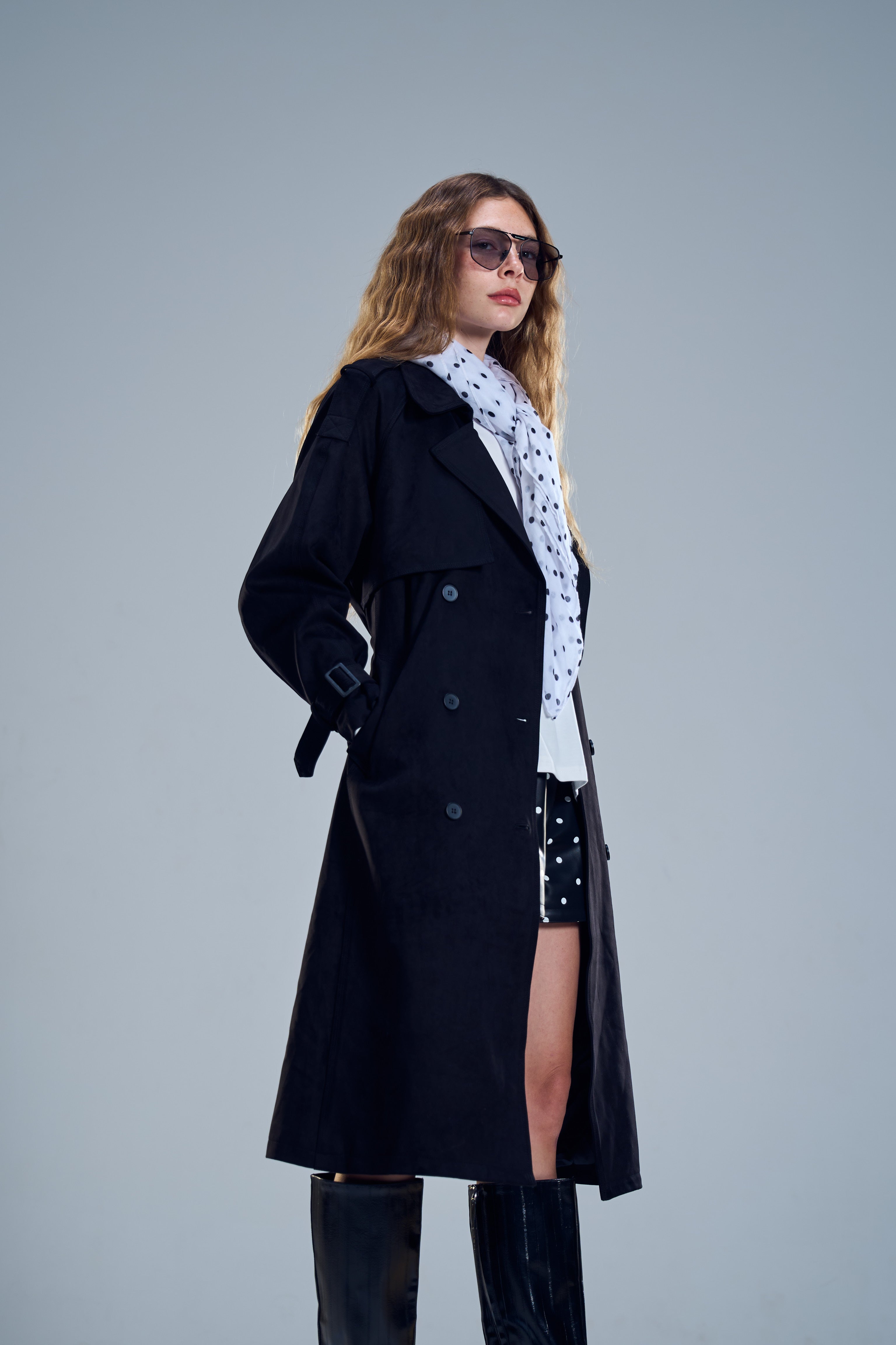 מעיל ניק זמש שחור