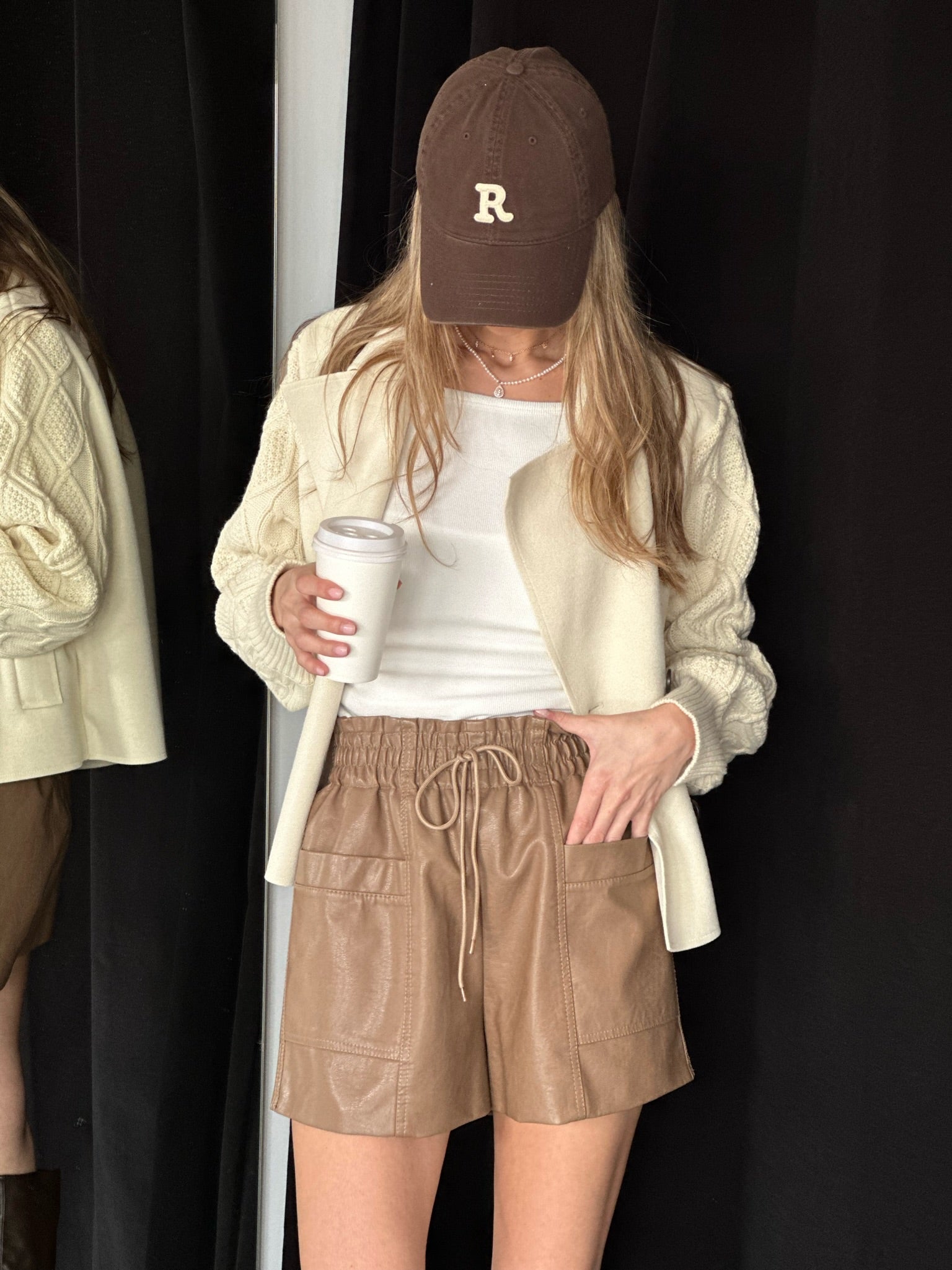 מכנס דמוי עור אנאבל טופי