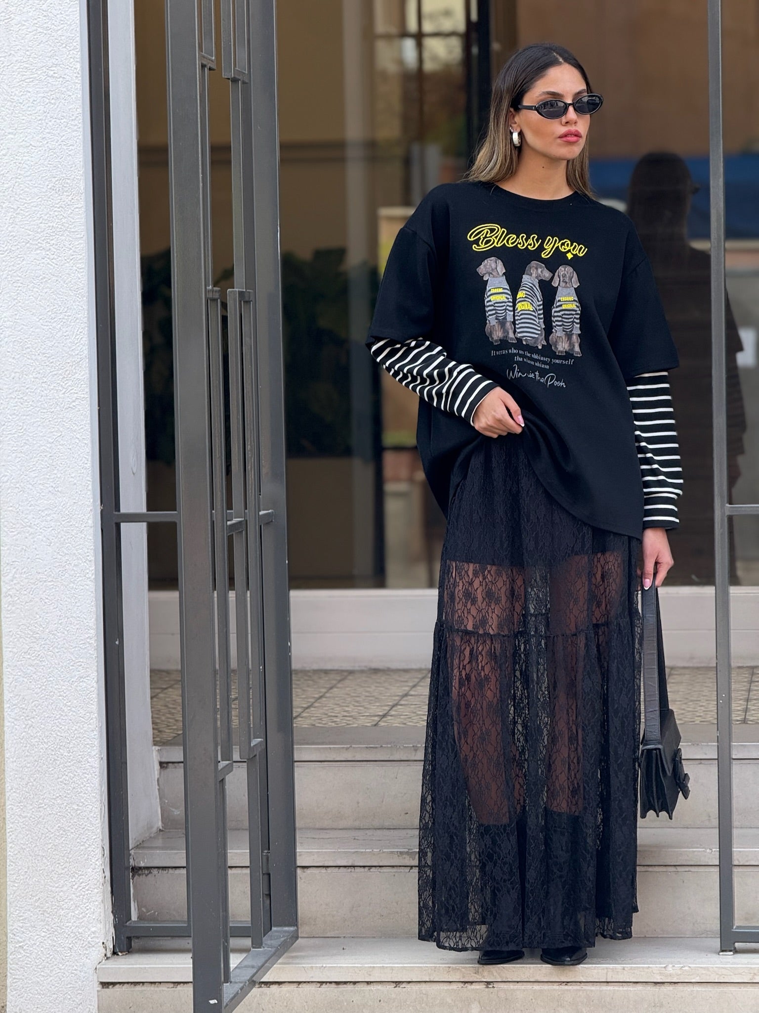 חצאית סאם שחור