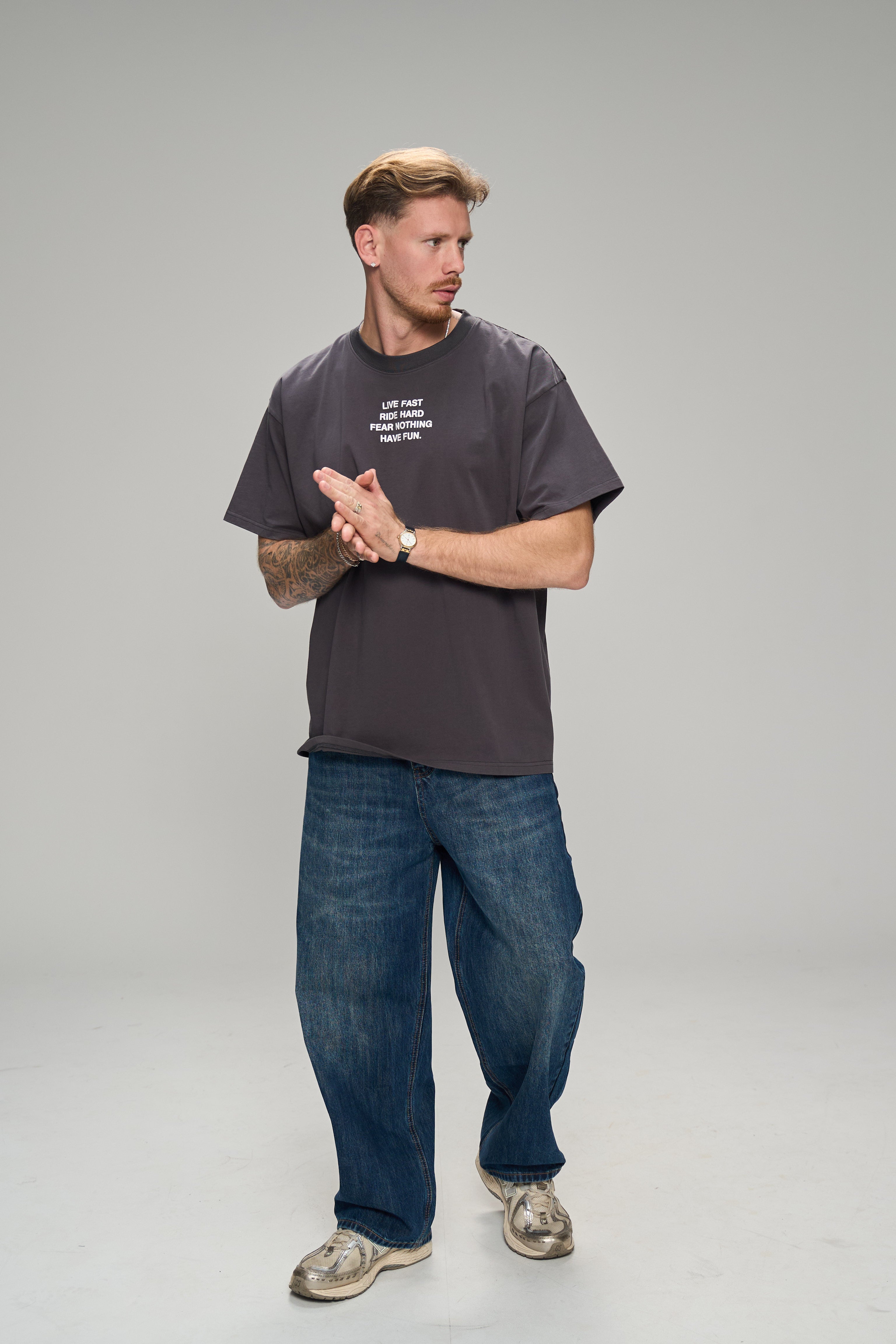 חולצת דיוויד אפור