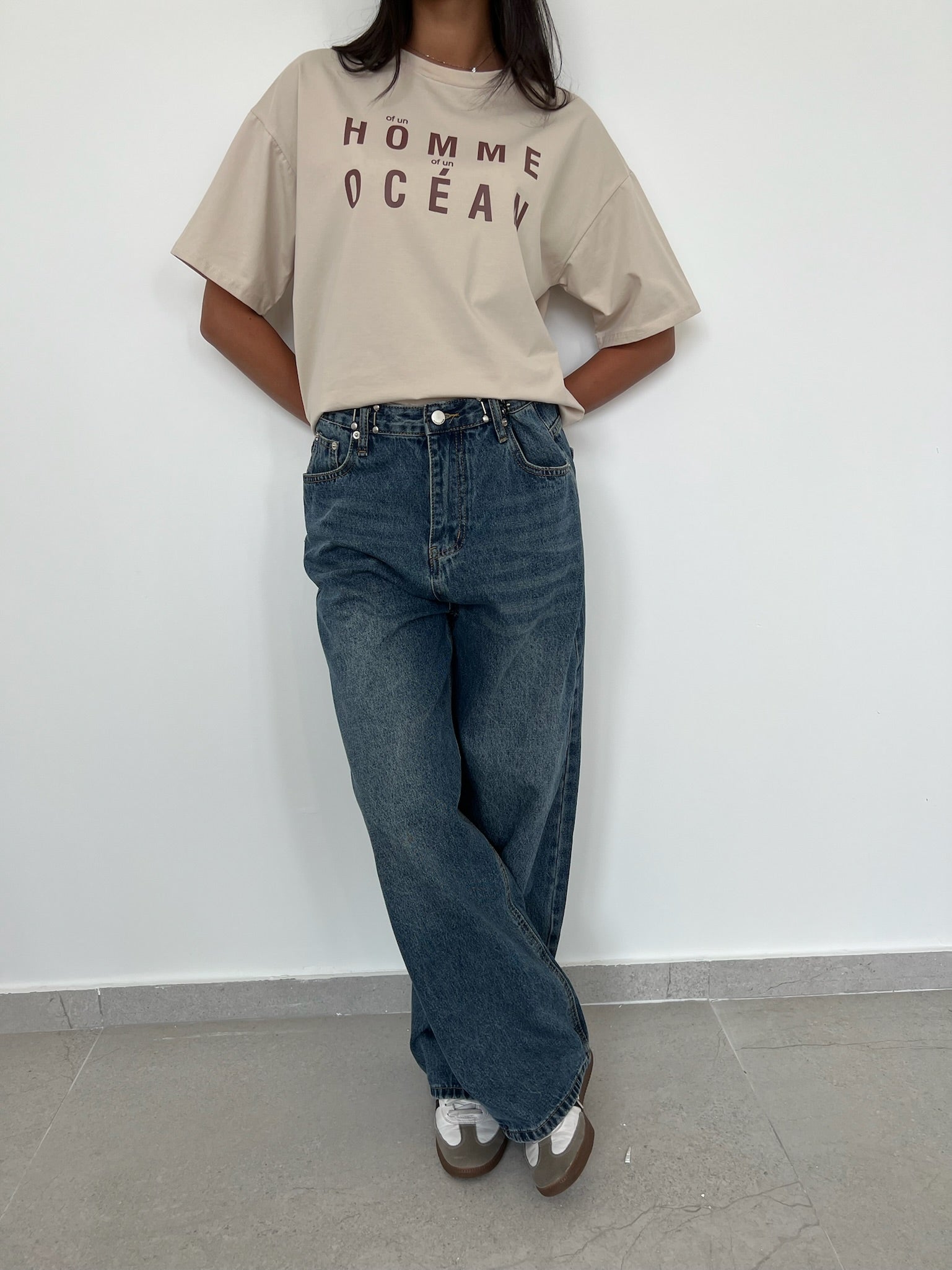 מכנס ג׳ינס לואי כחול כהה