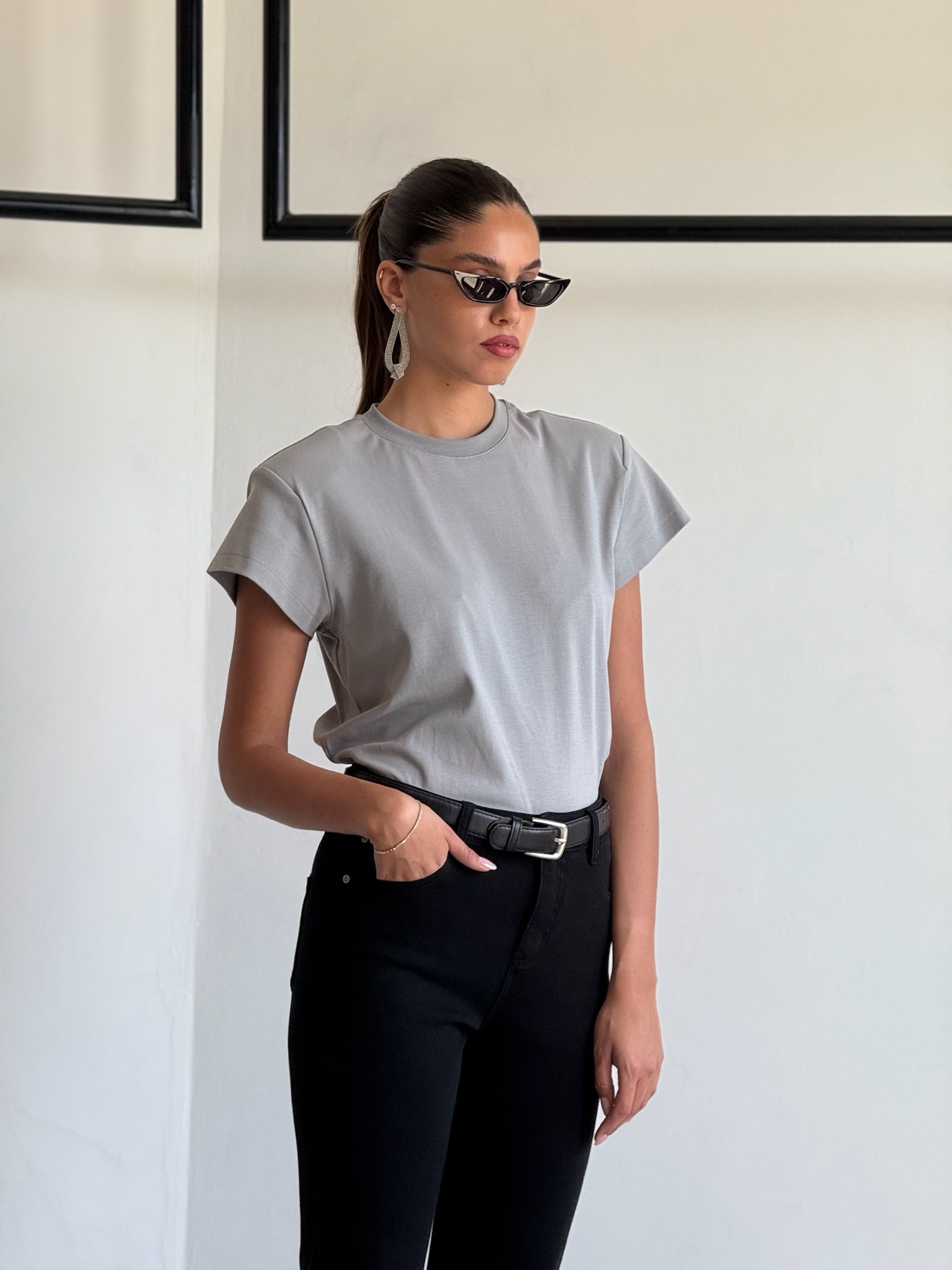 חולצת ליבי אפור