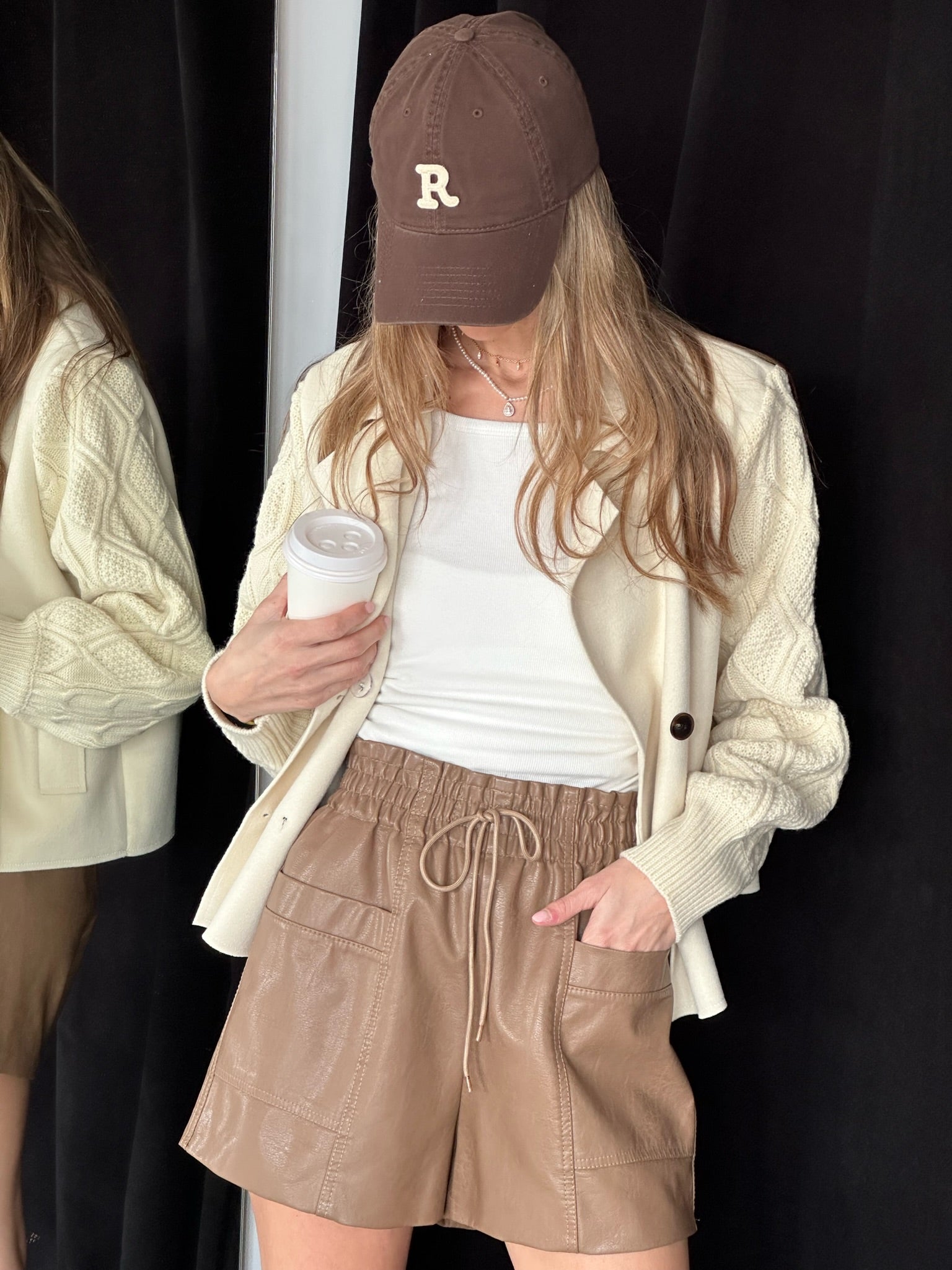 מכנס דמוי עור אנאבל טופי