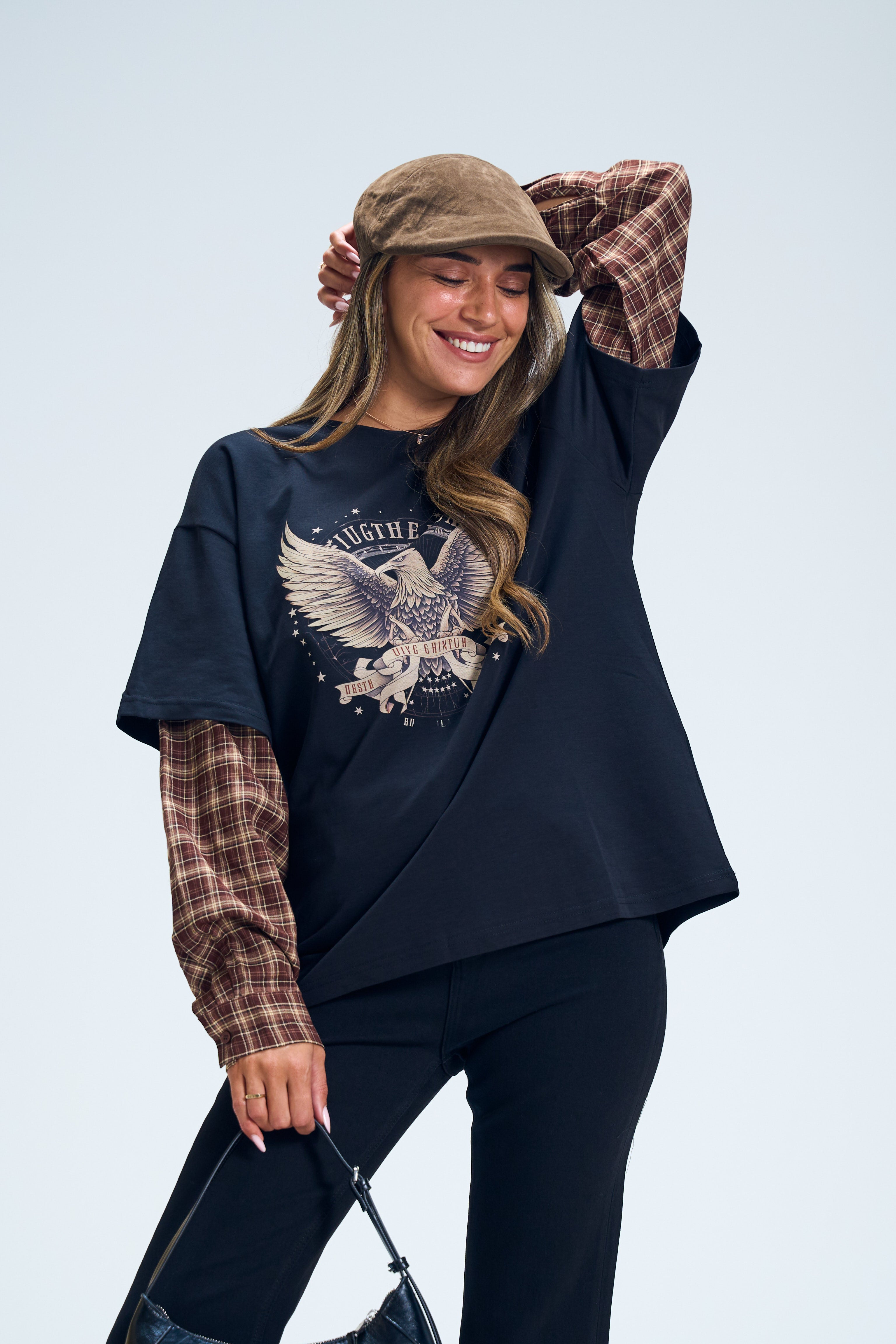 חולצת מיאל שחור