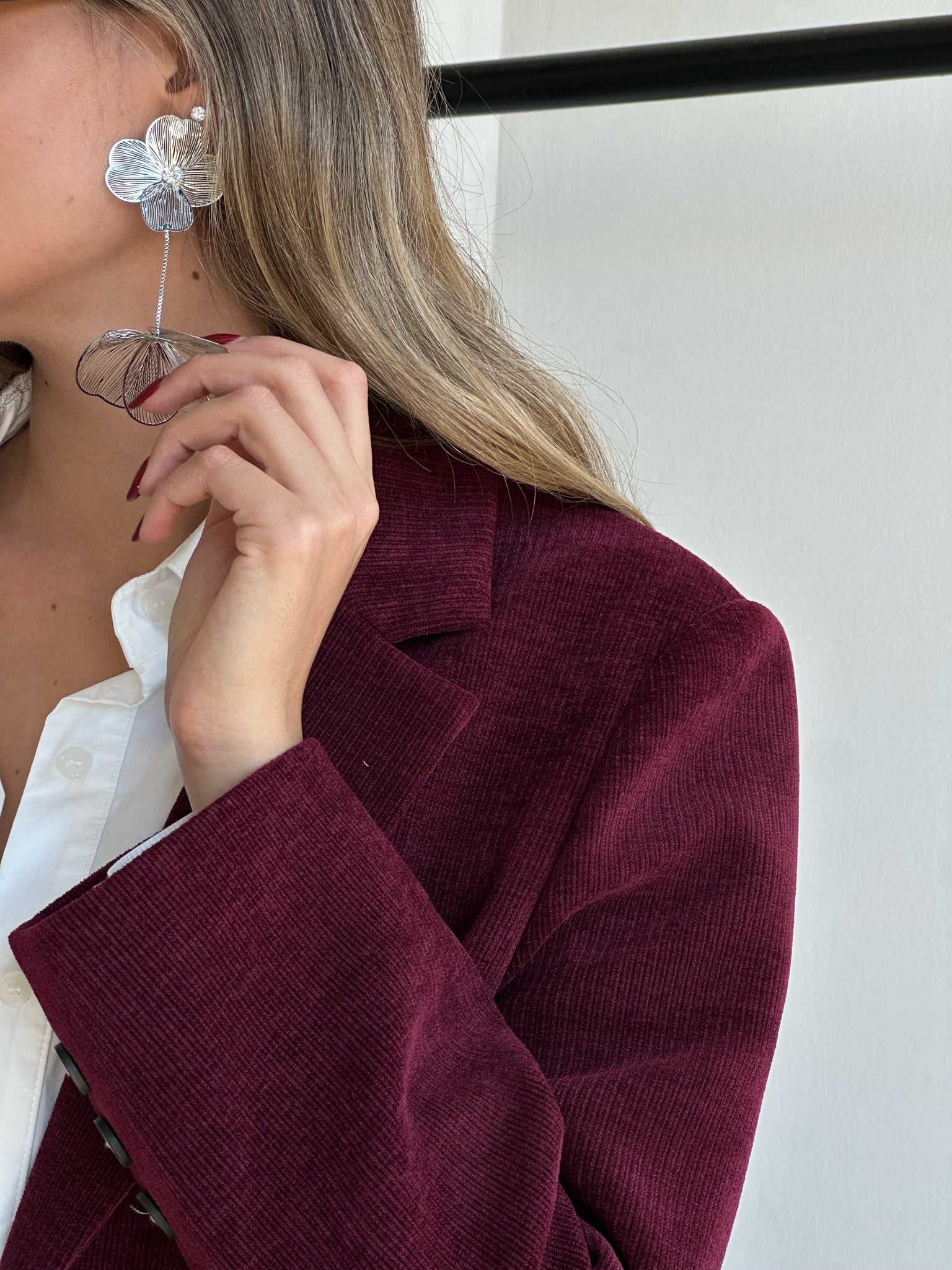 ג׳קט קורן קורדרוי בורדו