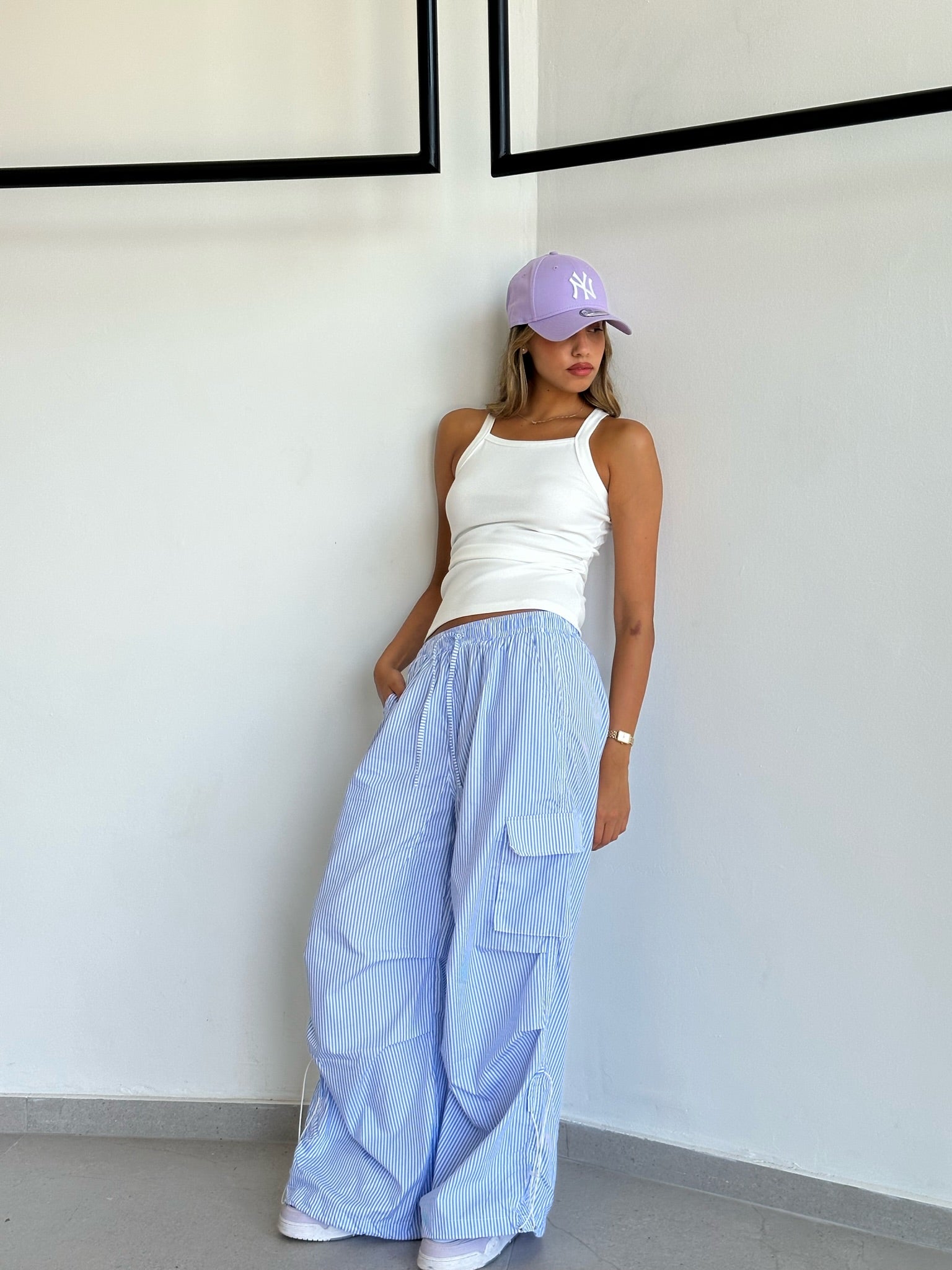 מכנס ריף פסים כחול