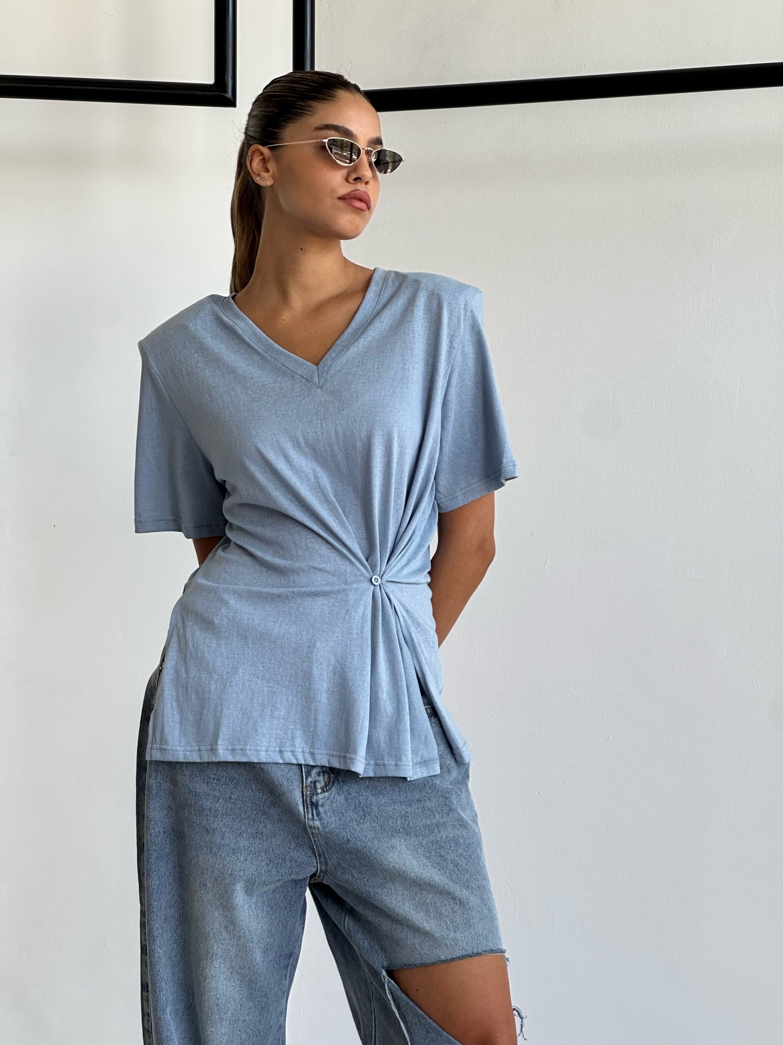 חולצת מיקי ג׳ינס