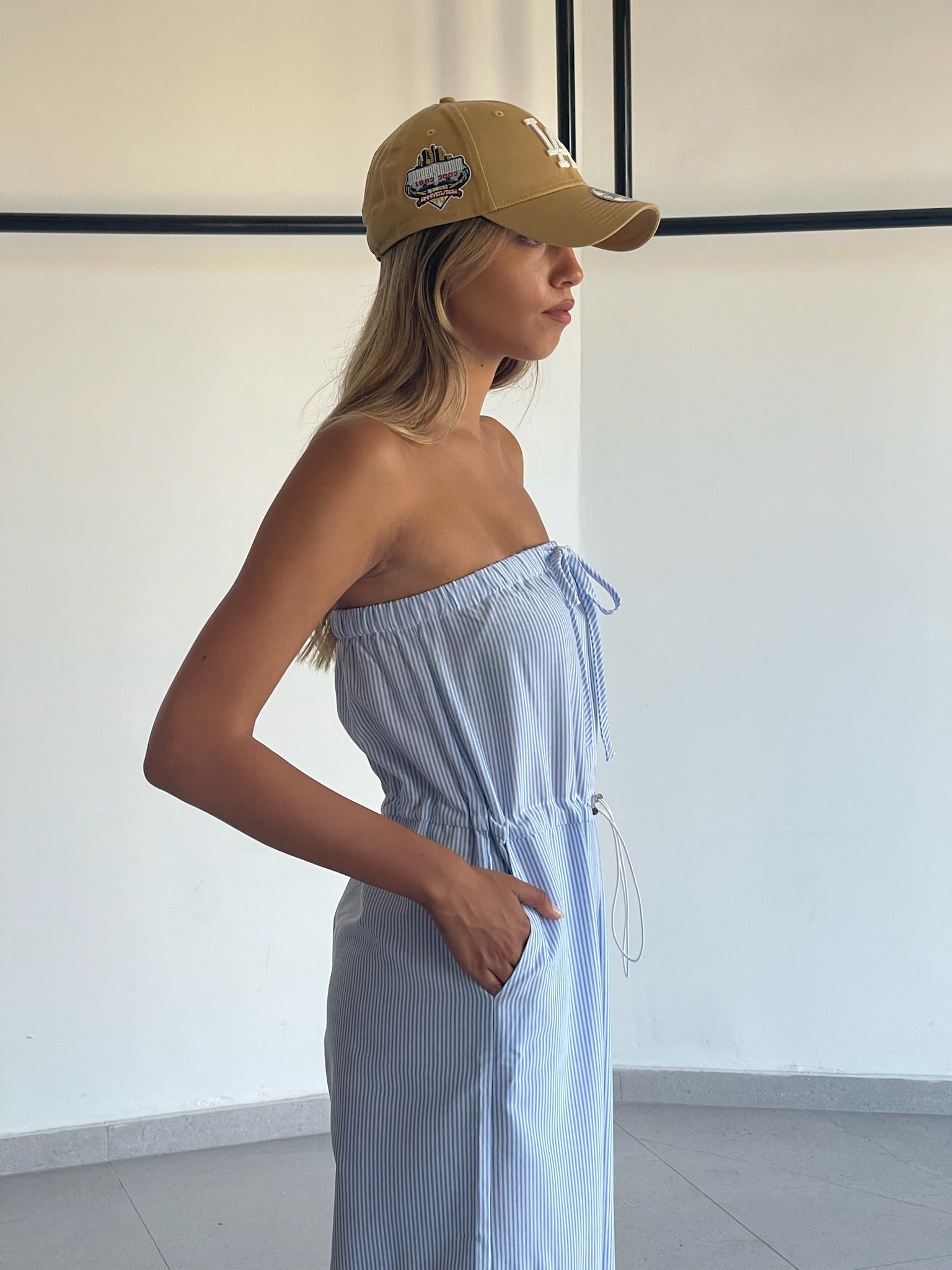 אוברול אימרי פסים כחול