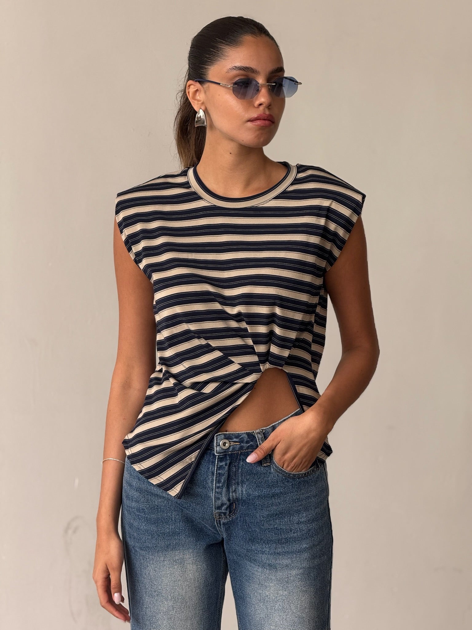 חולצת ריף כחול