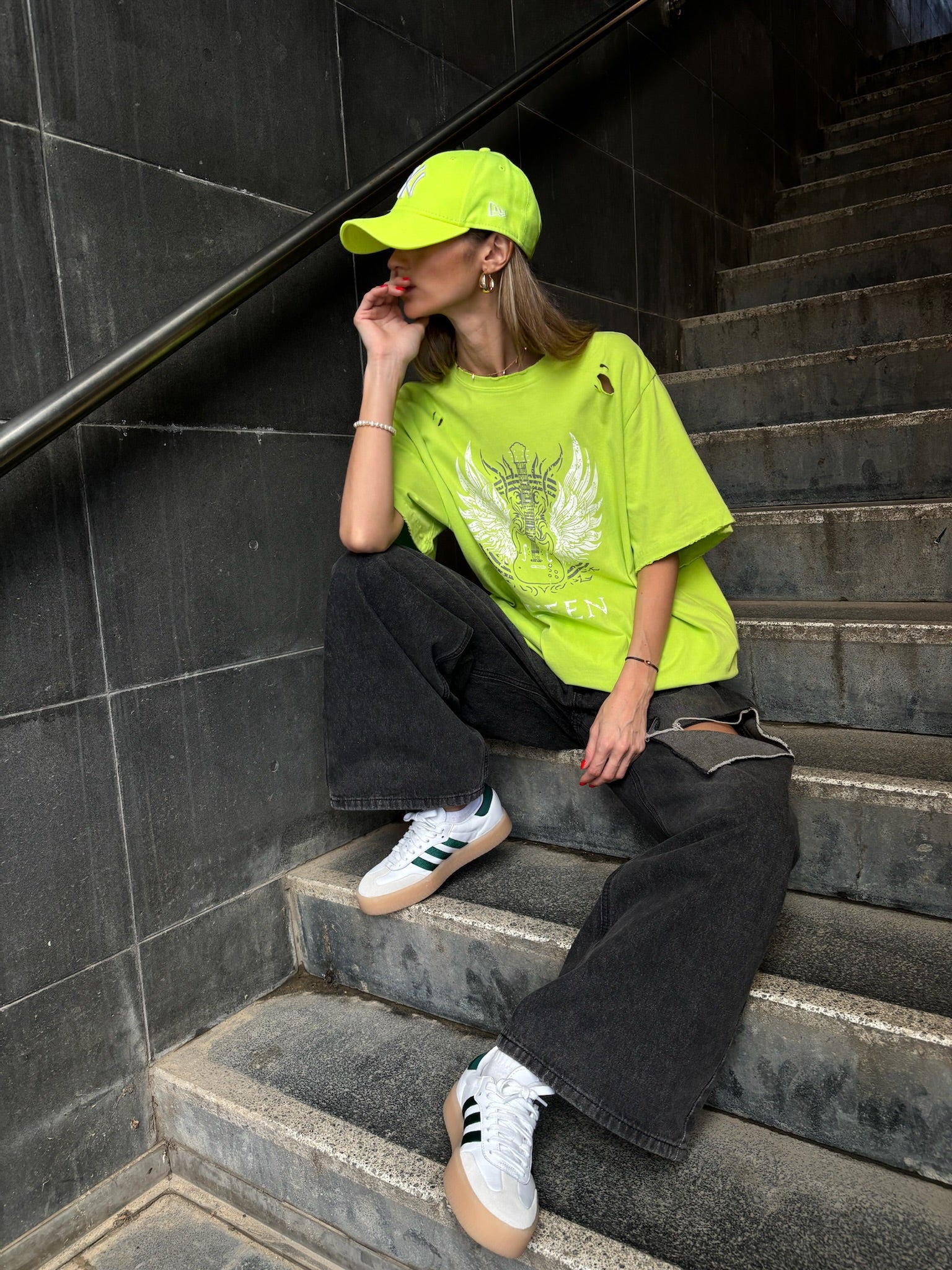 מכנס ג׳ינס ליהי אפור