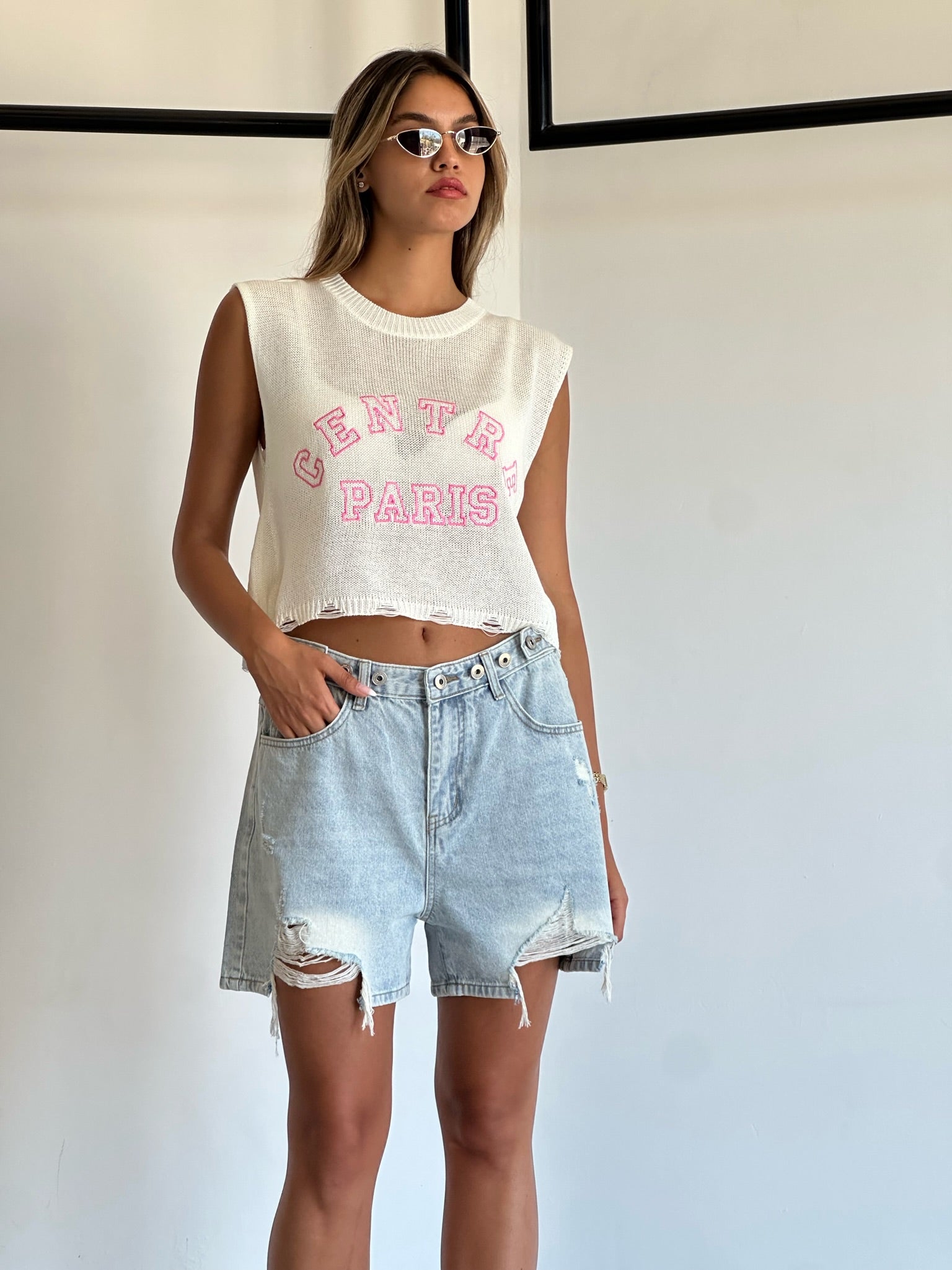 מכנס ג׳ינס סאם בהיר