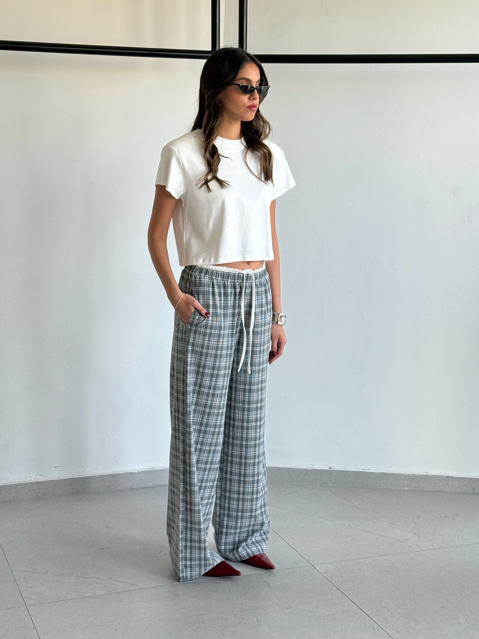 מכנס אימרי אפור כהה